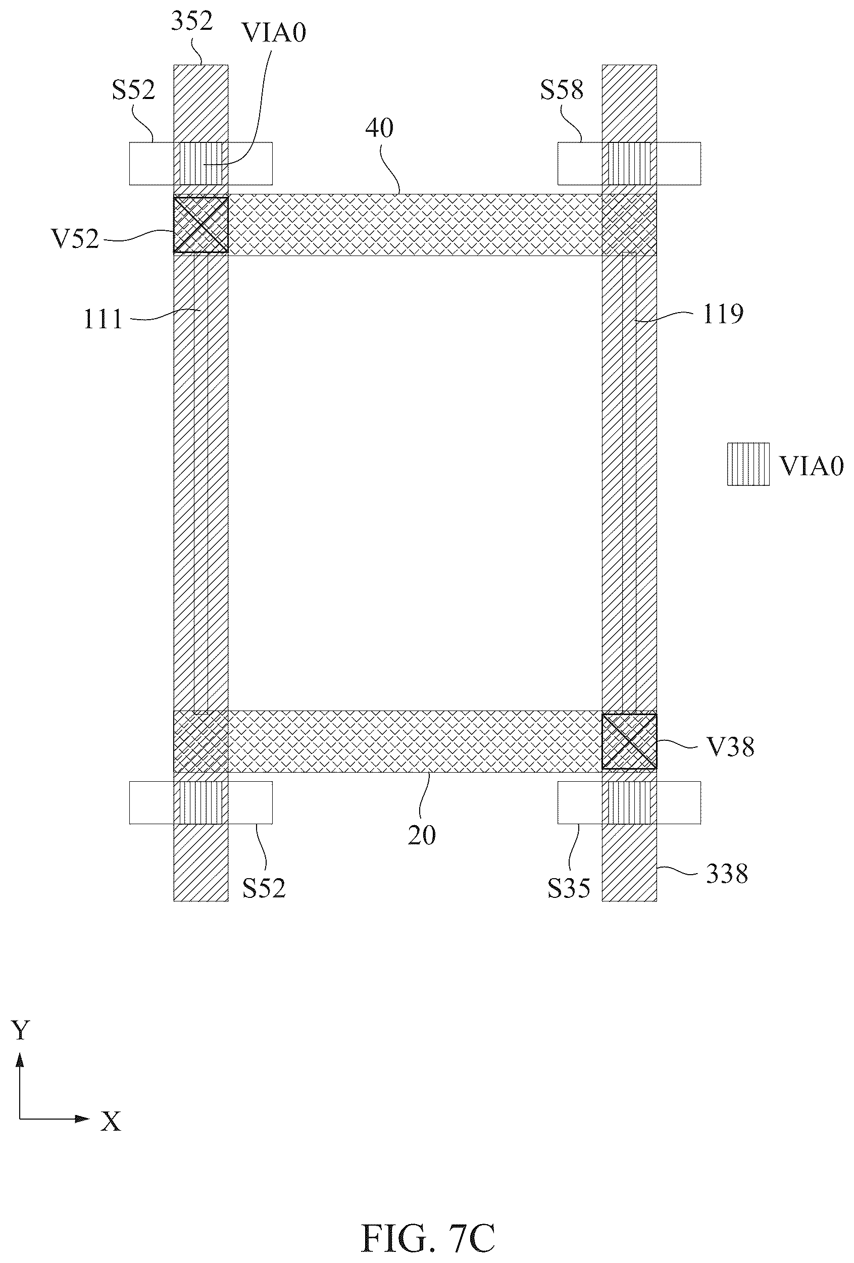 Patent US12317589 Figure 14 – Power rail and signal conducting line arrangement