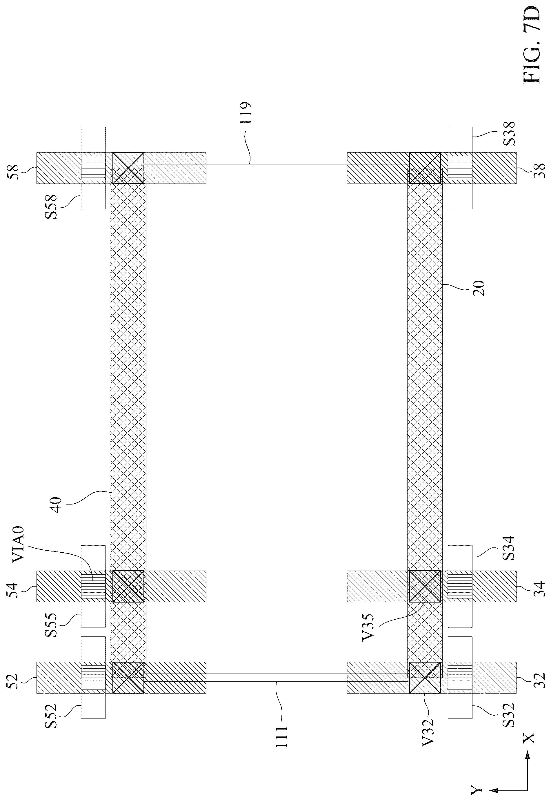 Patent US12317589 Figure 15 – Power rail and signal conducting line arrangement