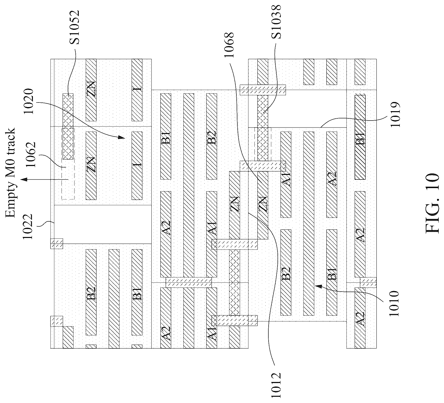 Patent US12317589 Figure 20 – Power rail and signal conducting line arrangement