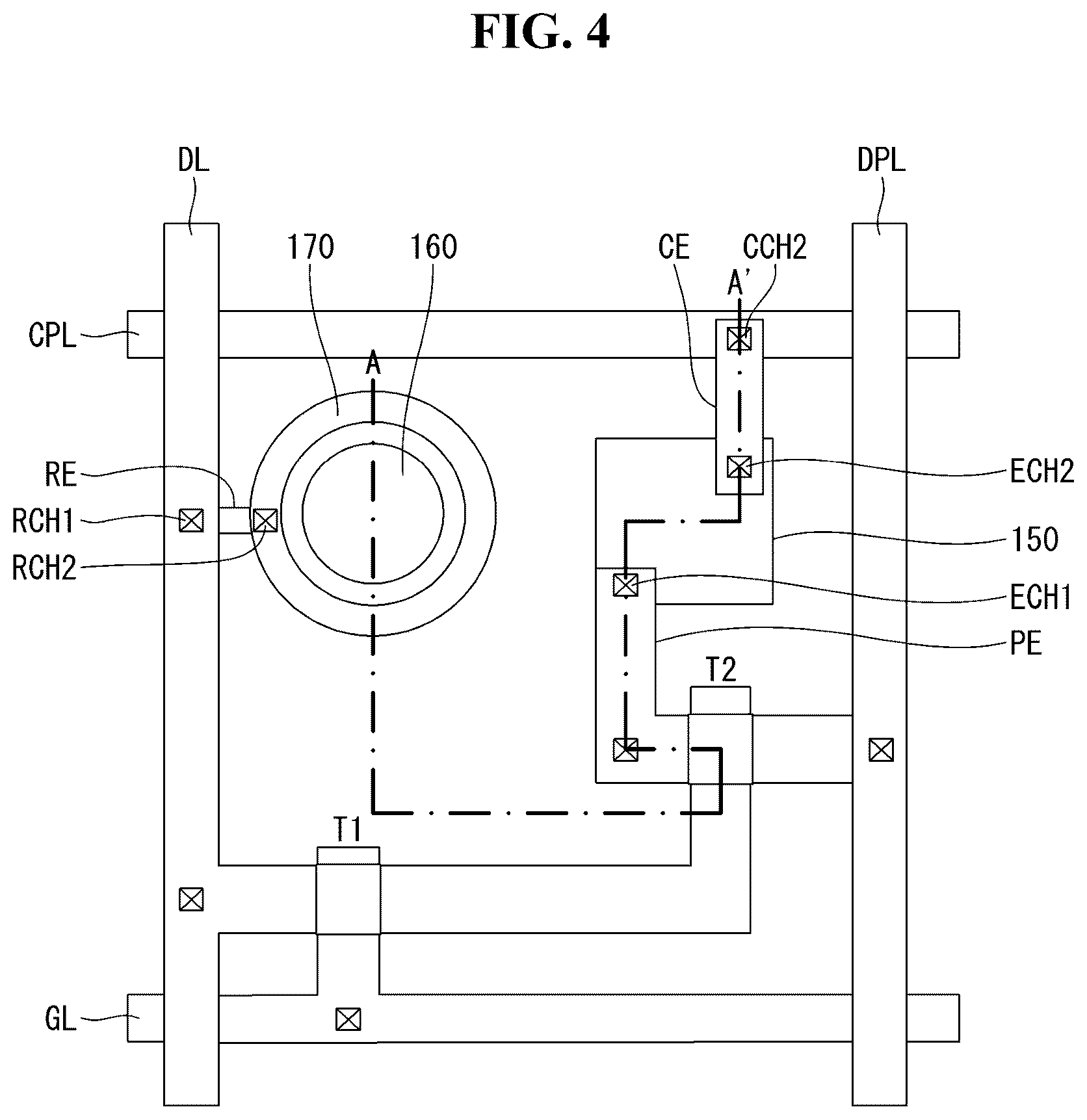 Patent US12317595 Figure 4 – Light emitting display device