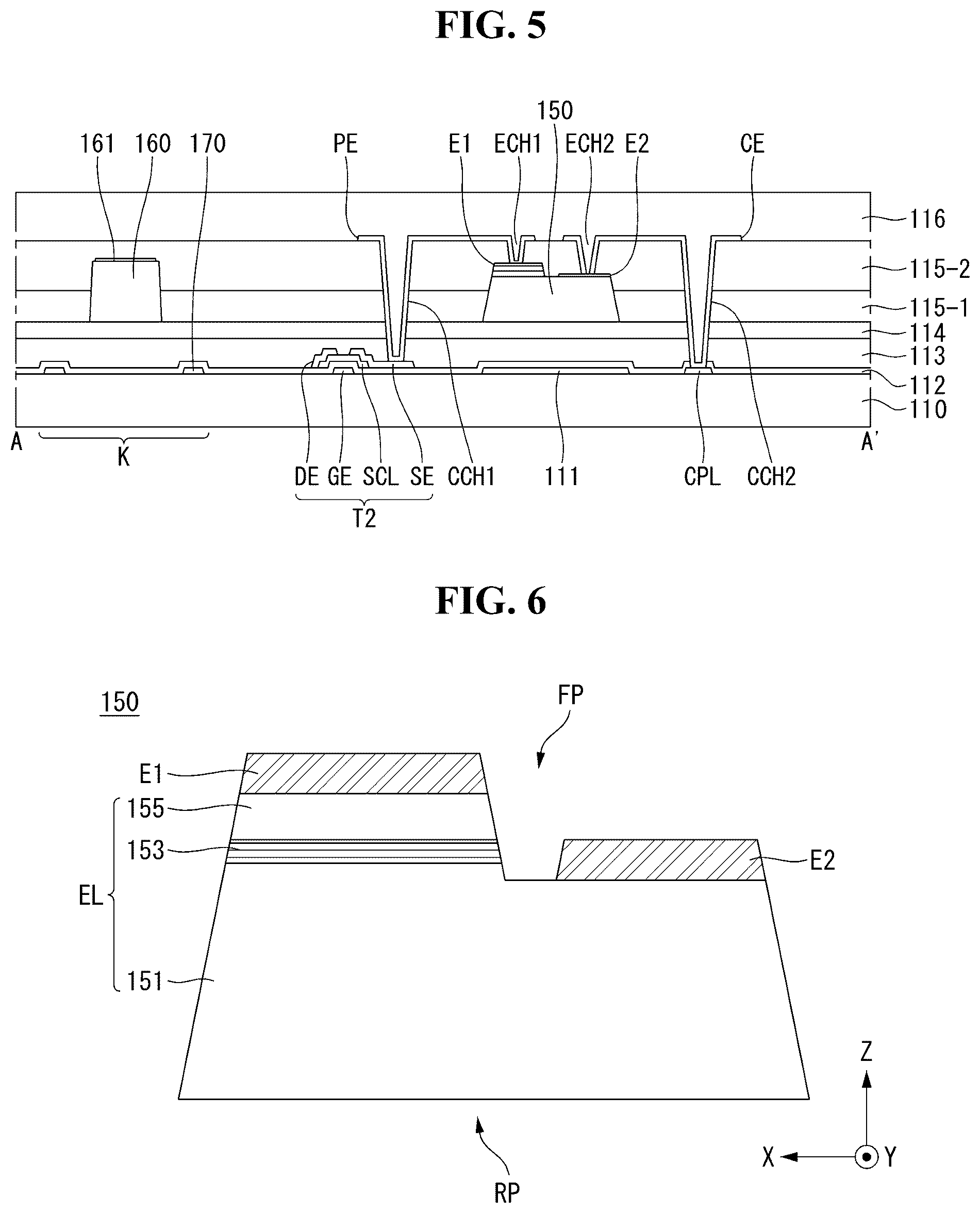 Patent US12317595 Figure 5 – Light emitting display device
