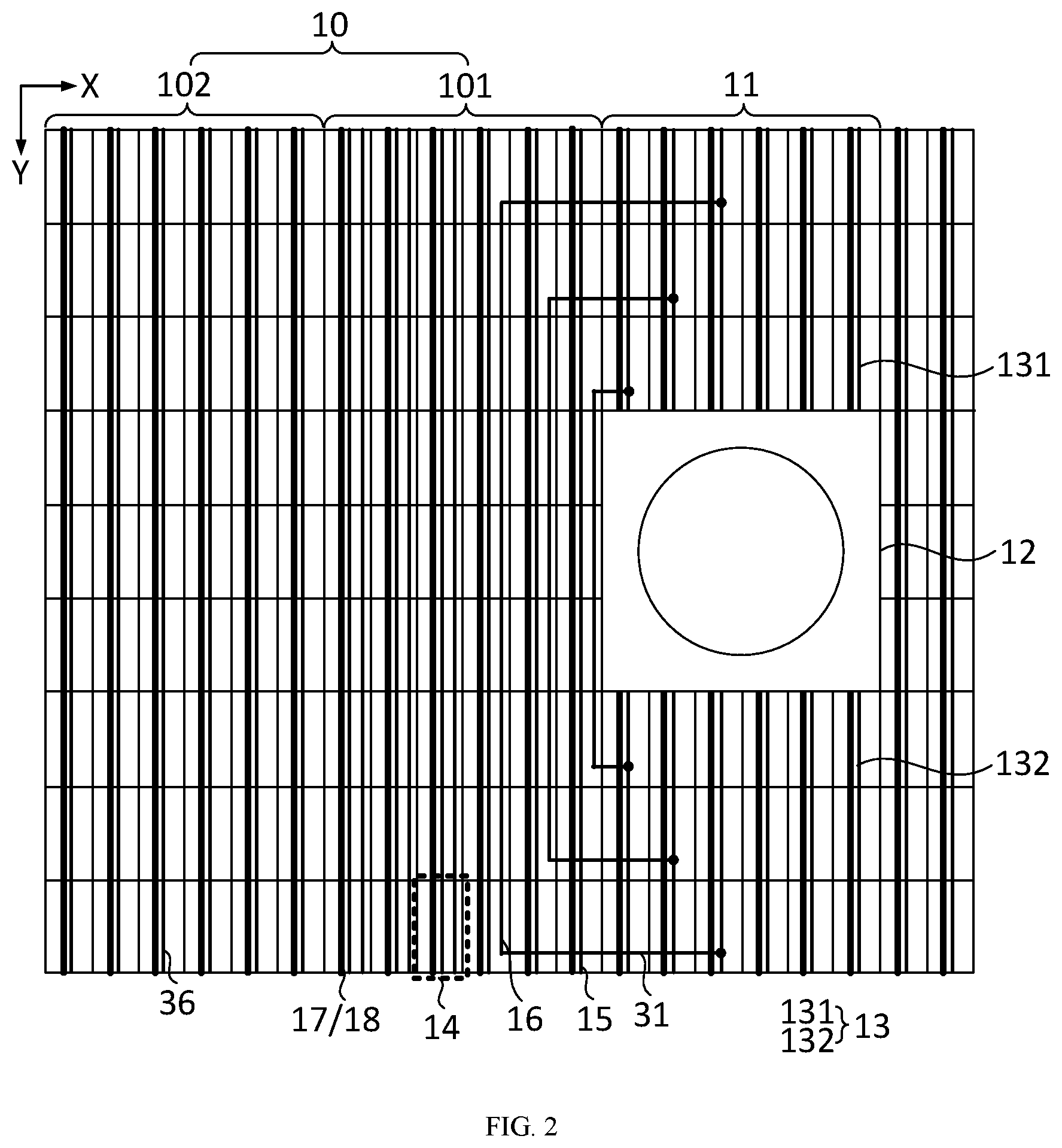 Patent US12317597 Figure 2 – Display panel and display device