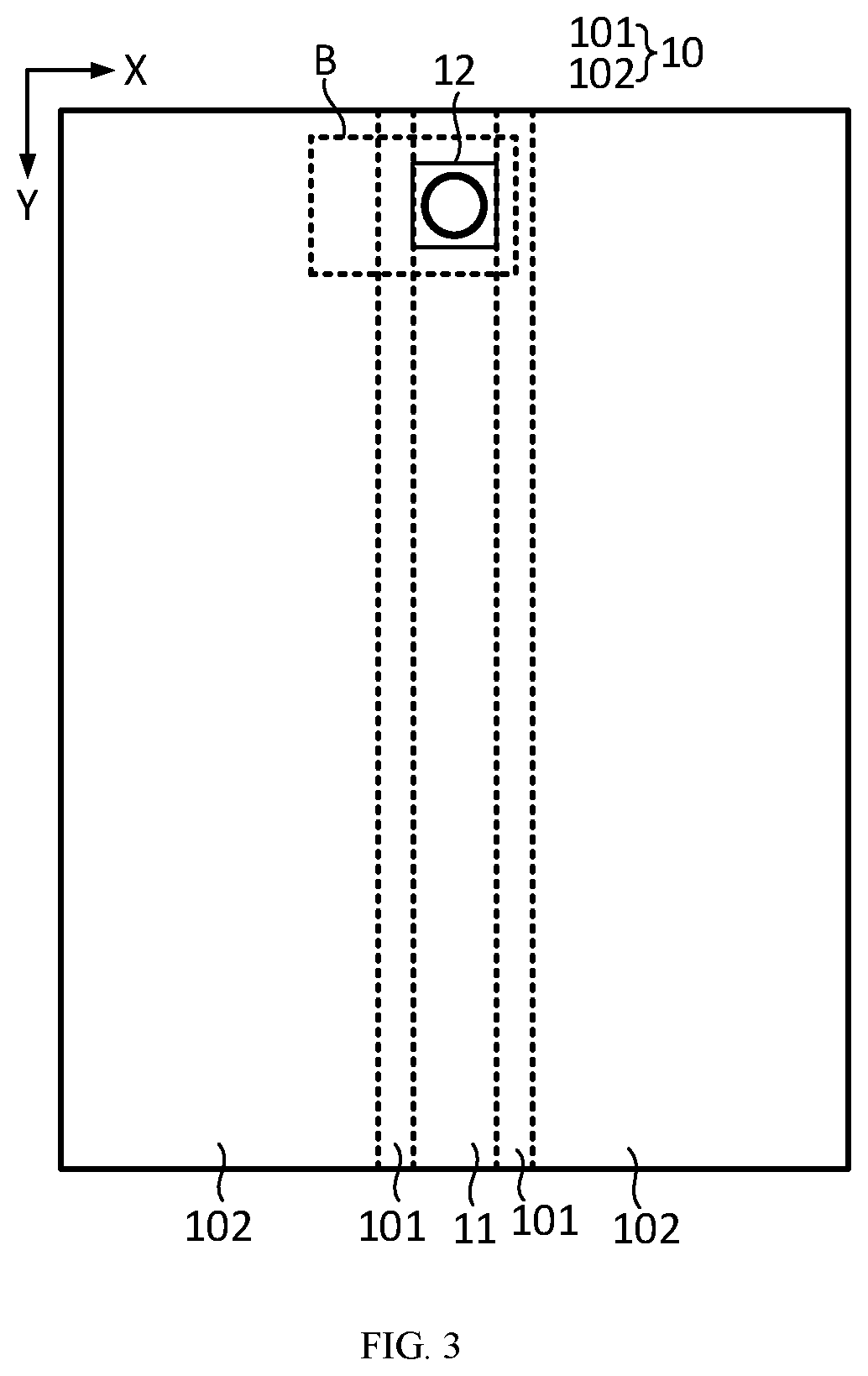 Patent US12317597 Figure 3 – Display panel and display device