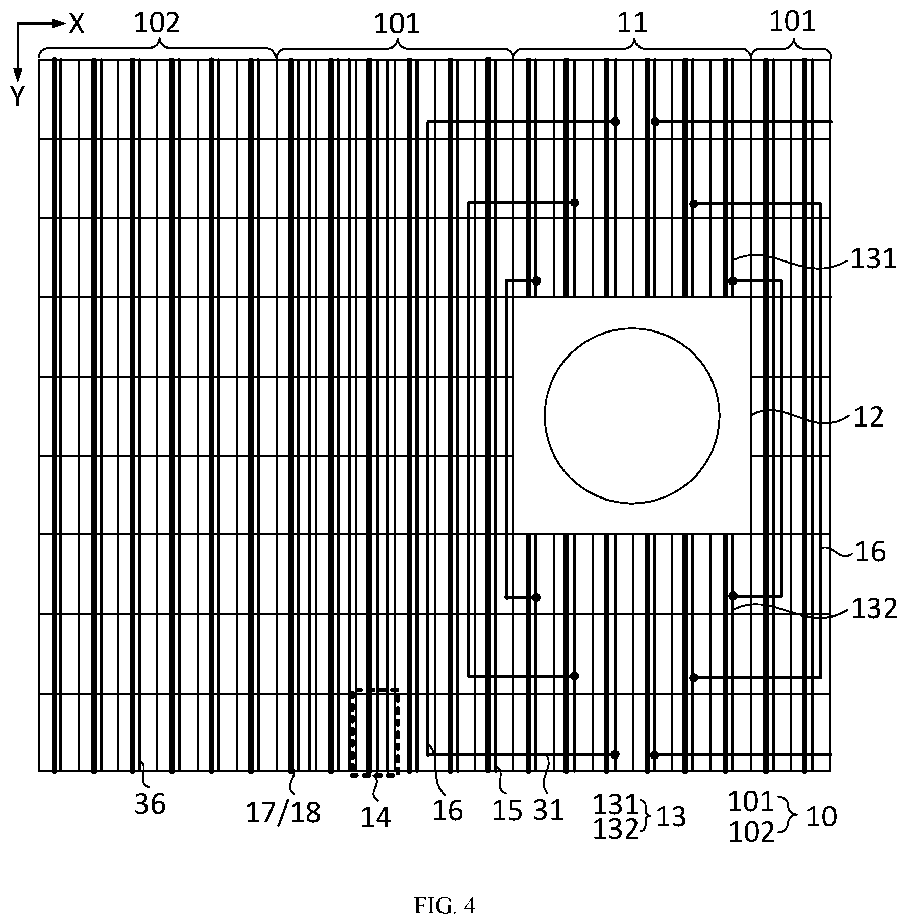 Patent US12317597 Figure 4 – Display panel and display device