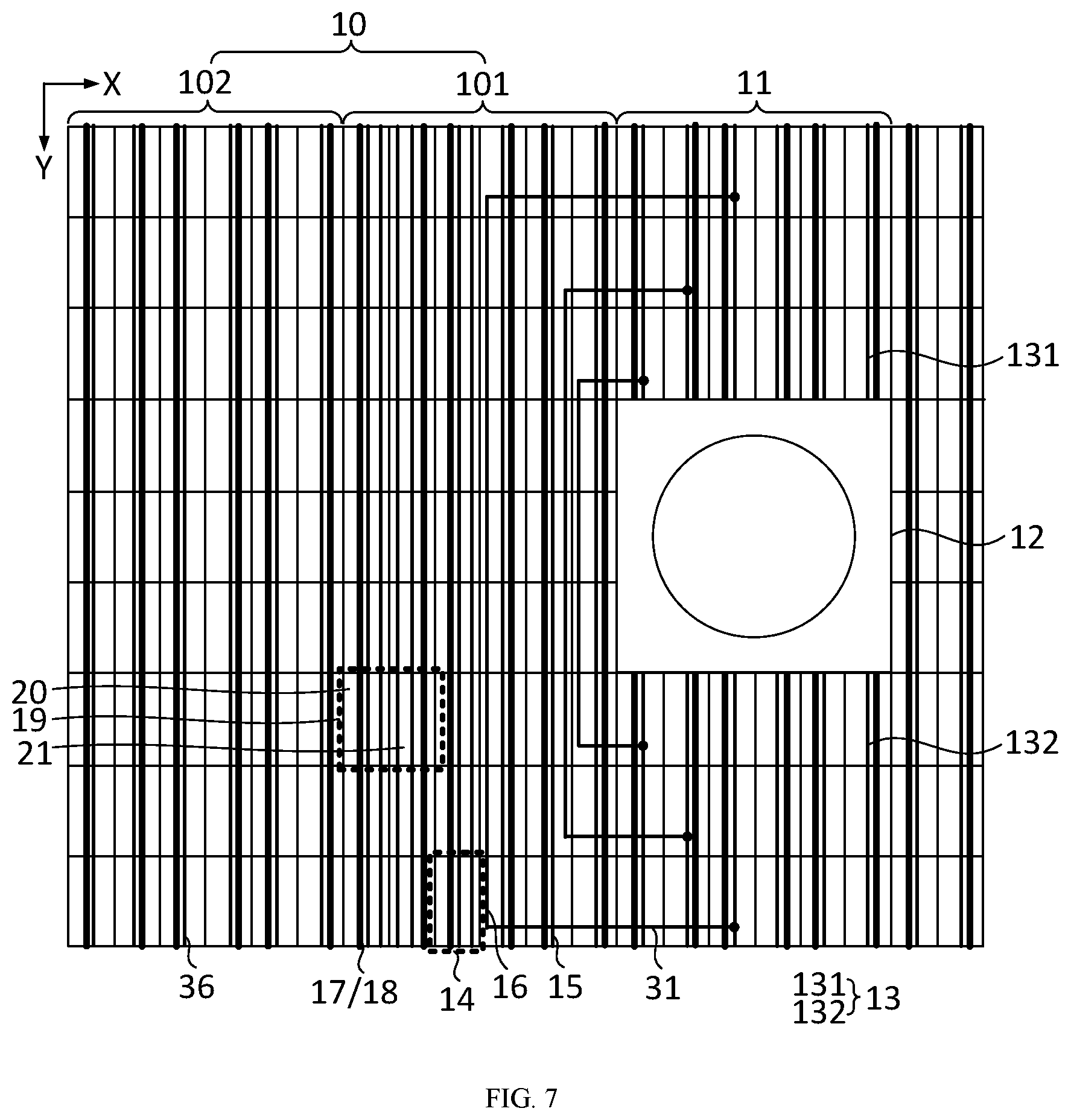 Patent US12317597 Figure 7 – Display panel and display device