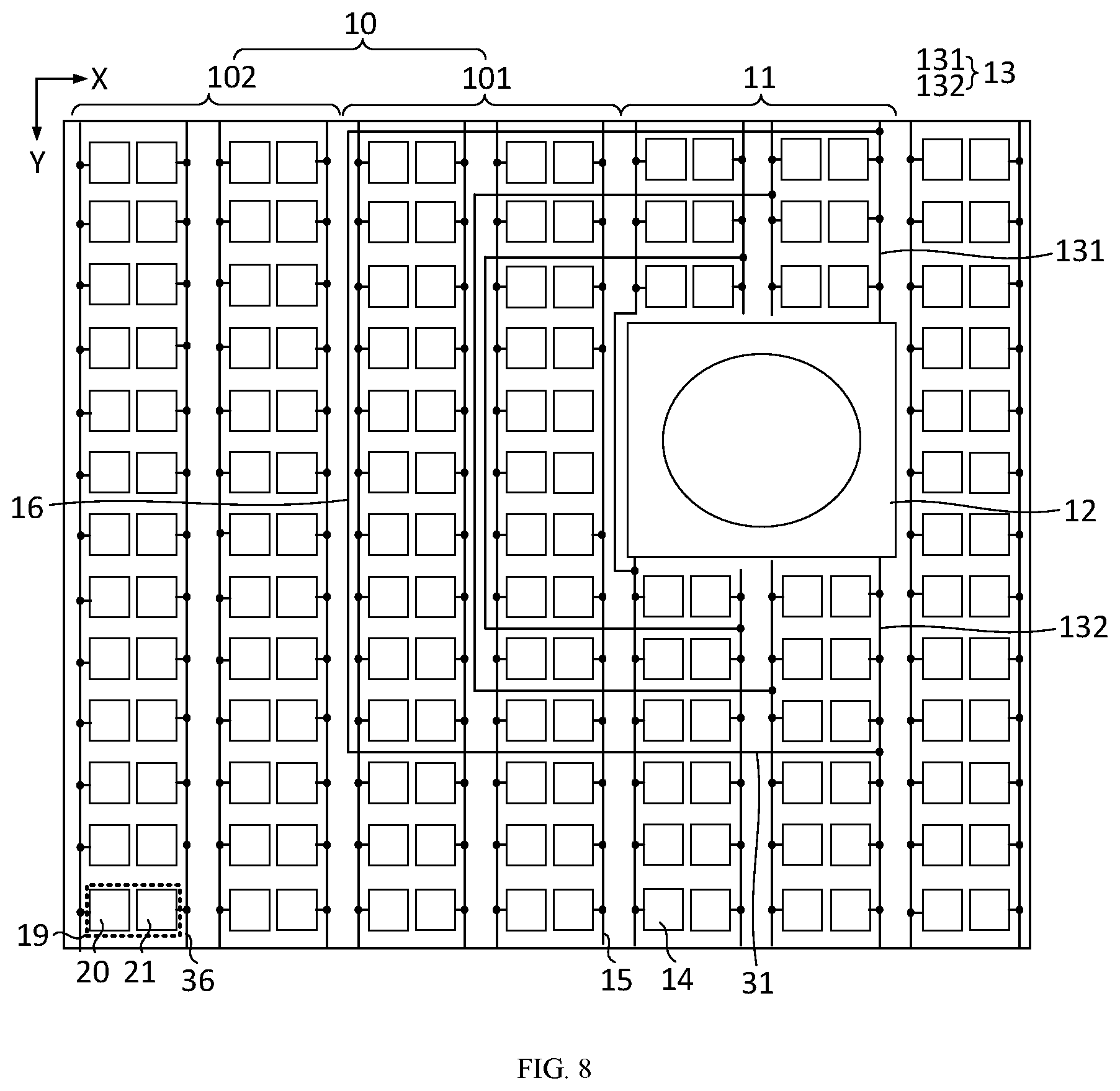 Patent US12317597 Figure 8 – Display panel and display device