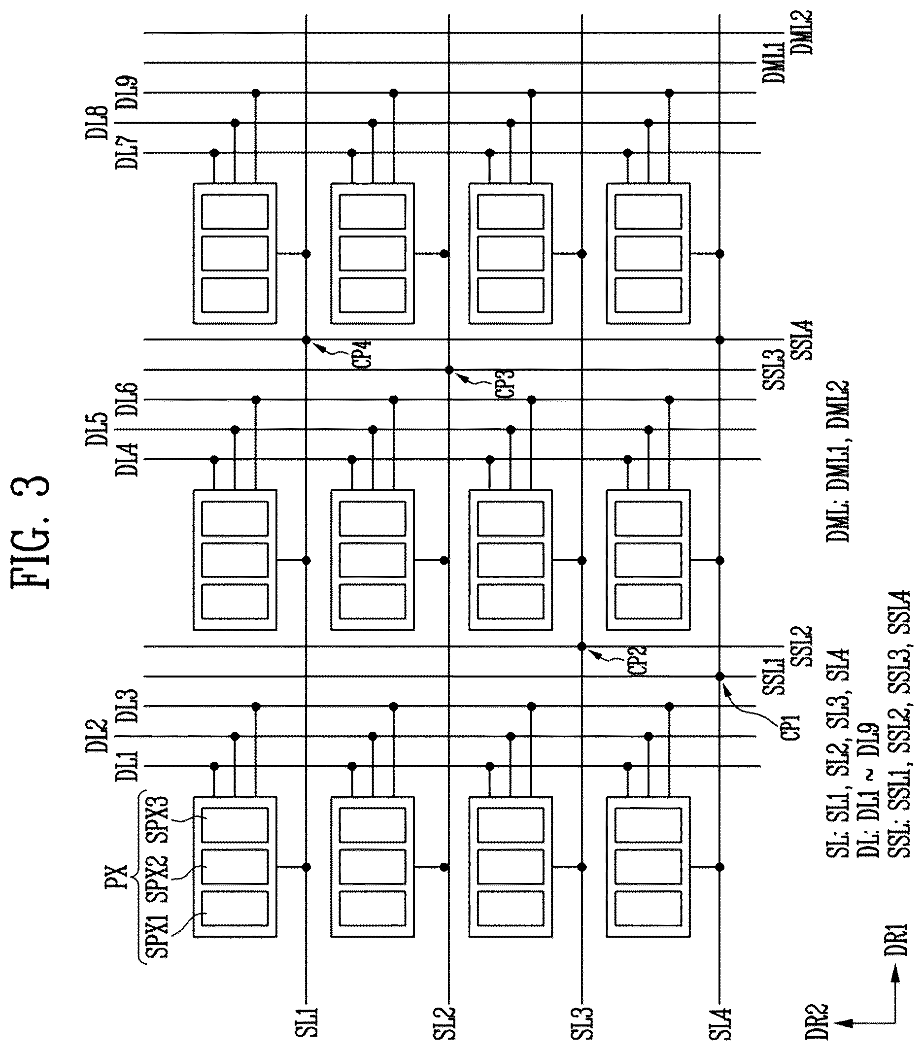 Patent US12317598 Figure 3 – Display device with single side driving structure