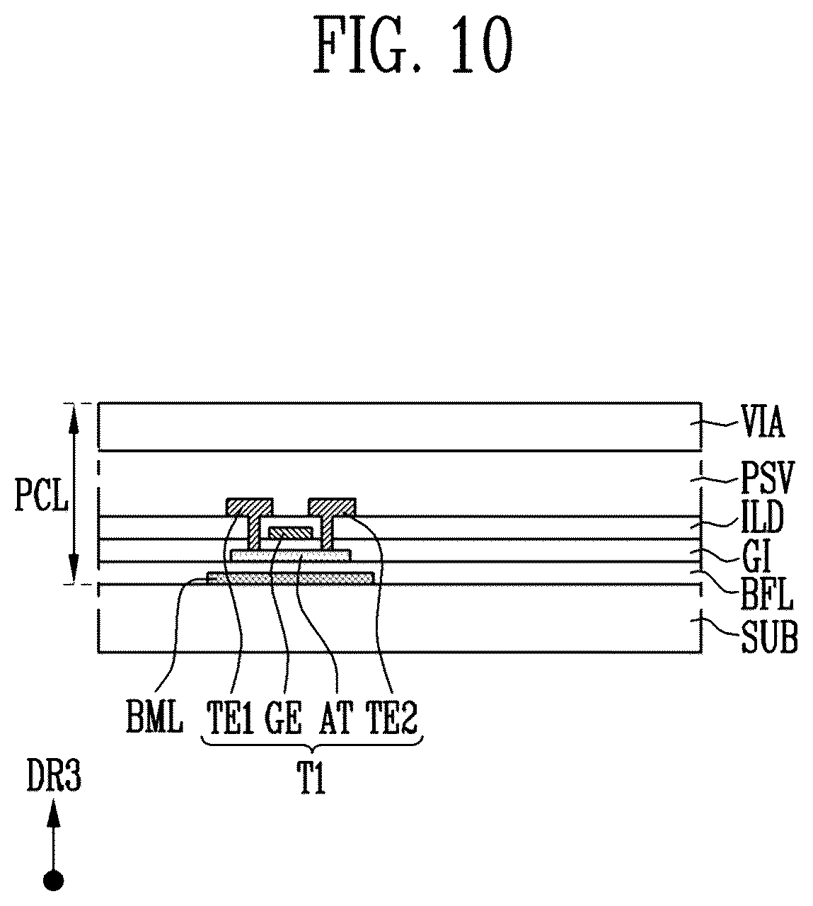 Patent US12317598 Figure 10 – Display device with single side driving structure