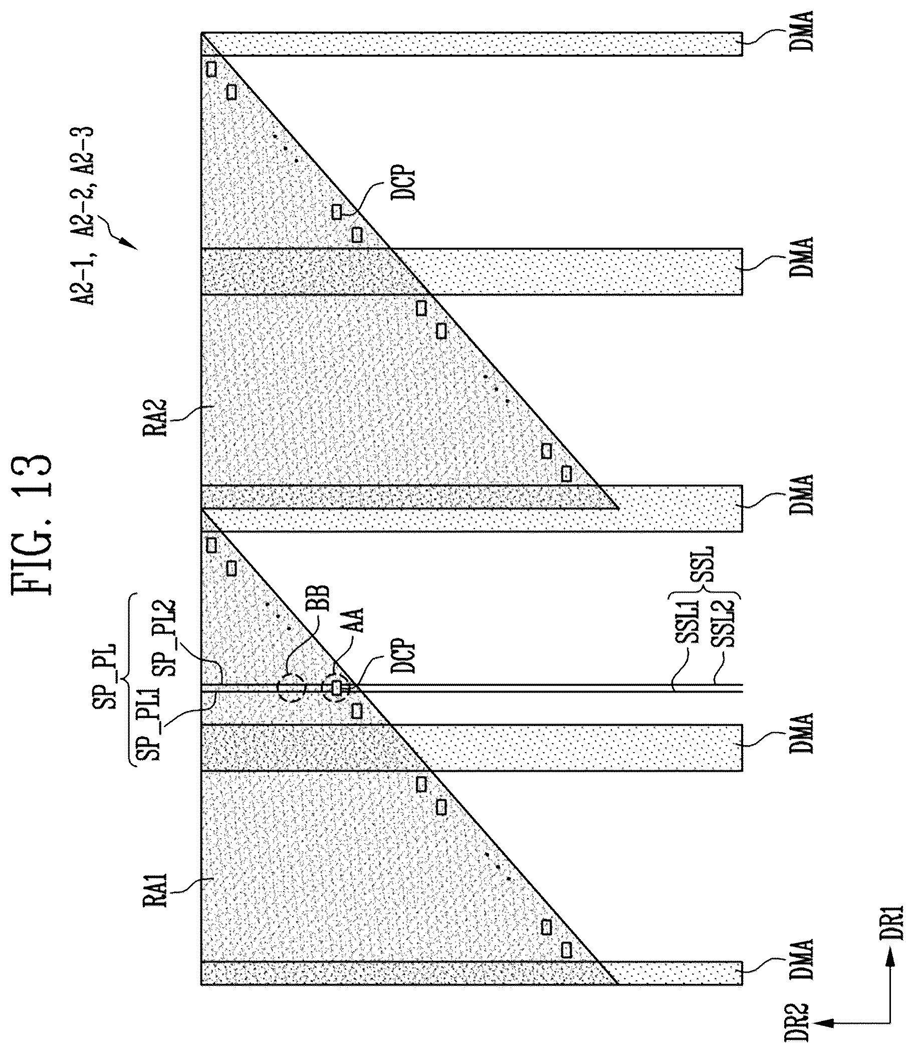 Patent US12317598 Figure 13 – Display device with single side driving structure