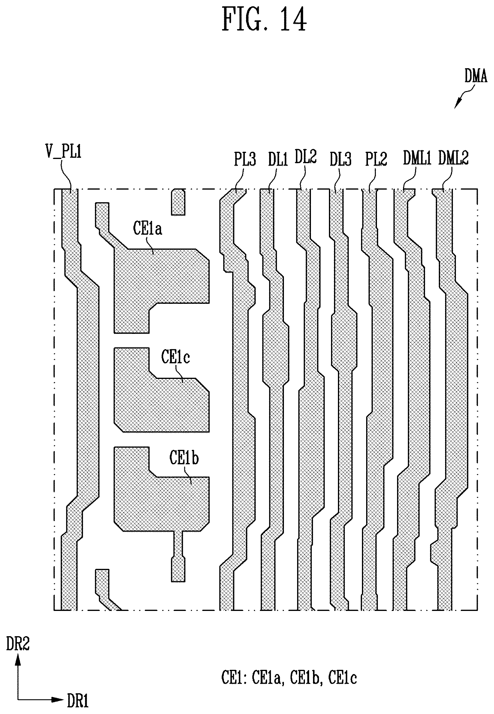 Patent US12317598 Figure 14 – Display device with single side driving structure
