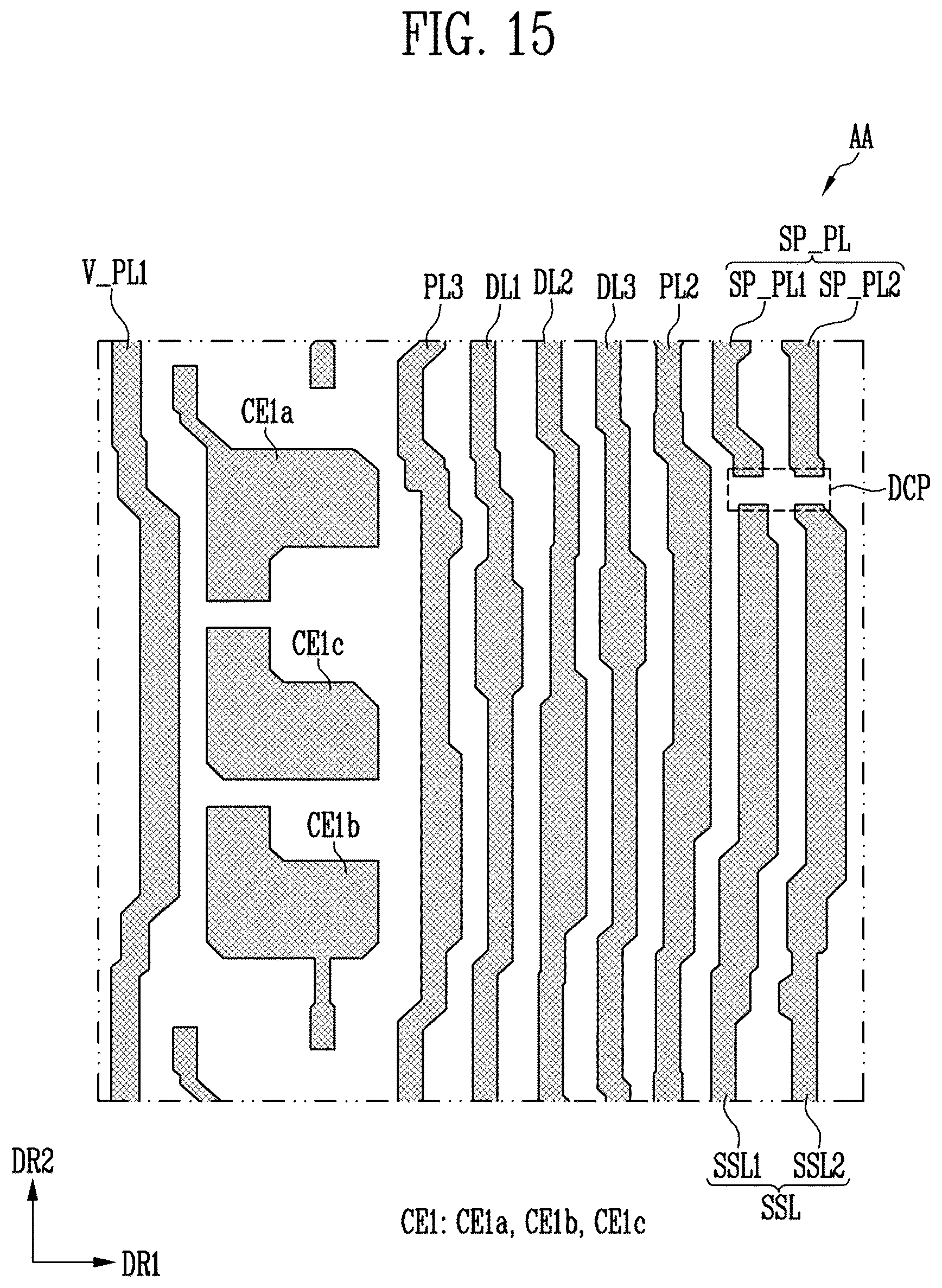 Patent US12317598 Figure 15 – Display device with single side driving structure