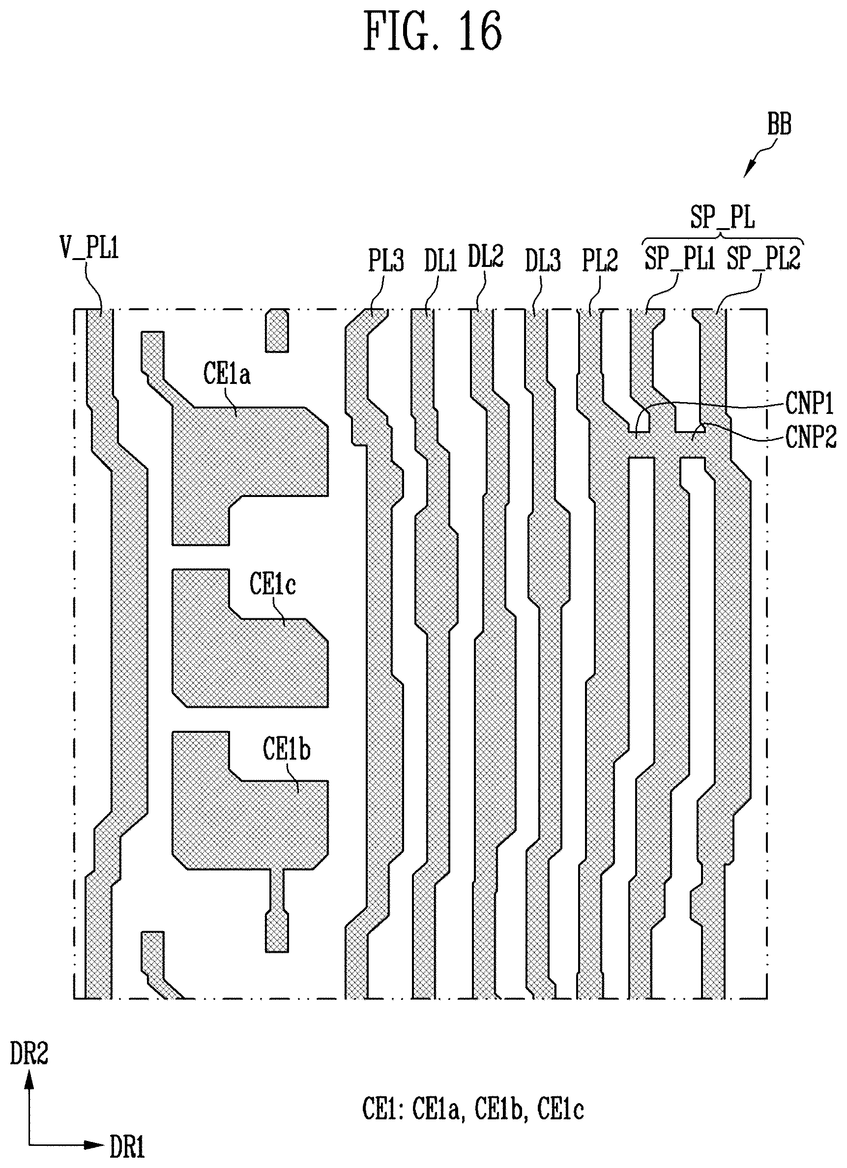Patent US12317598 Figure 16 – Display device with single side driving structure