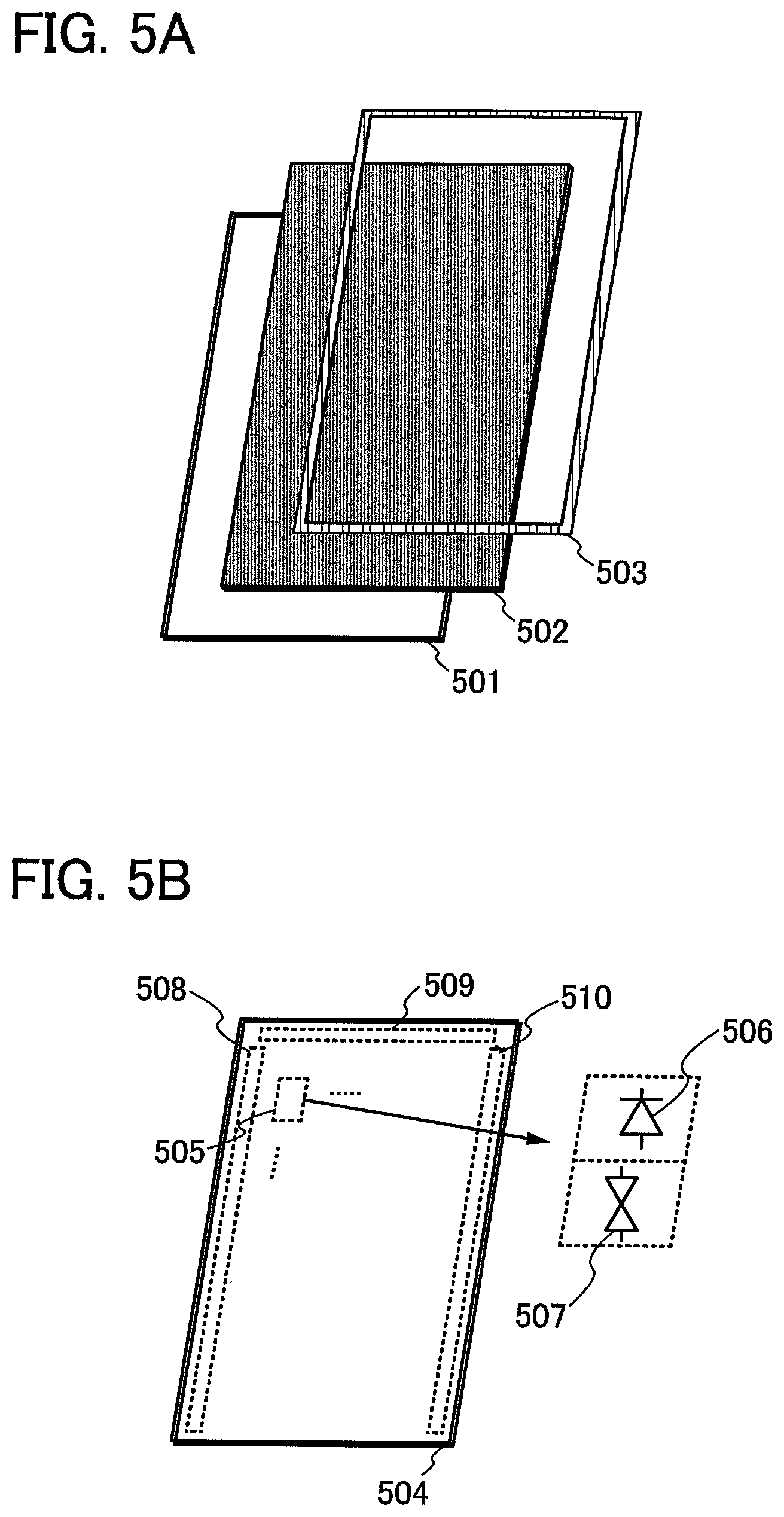 Patent US12317599 Figure 5 – Liquid crystal display device and electronic device