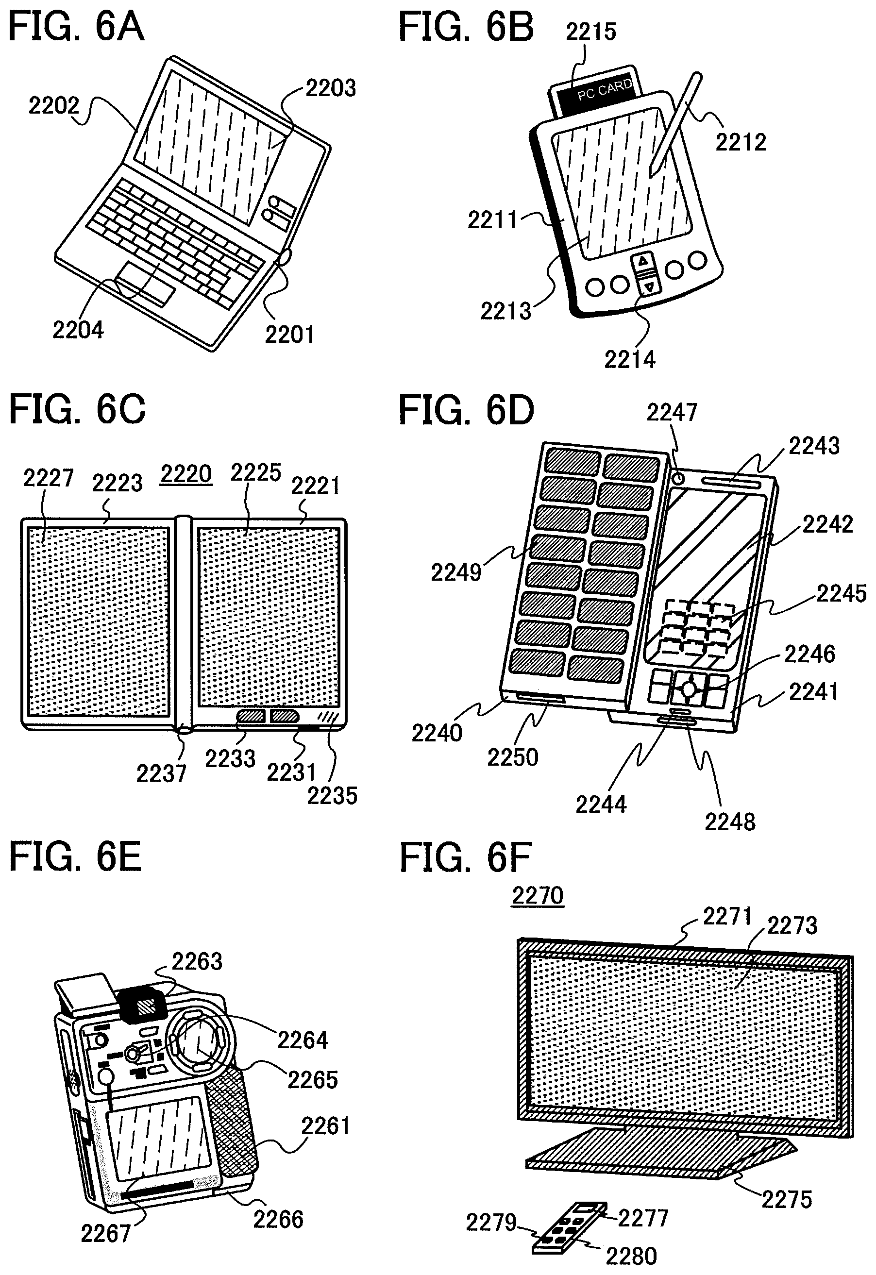 Patent US12317599 Figure 6 – Liquid crystal display device and electronic device