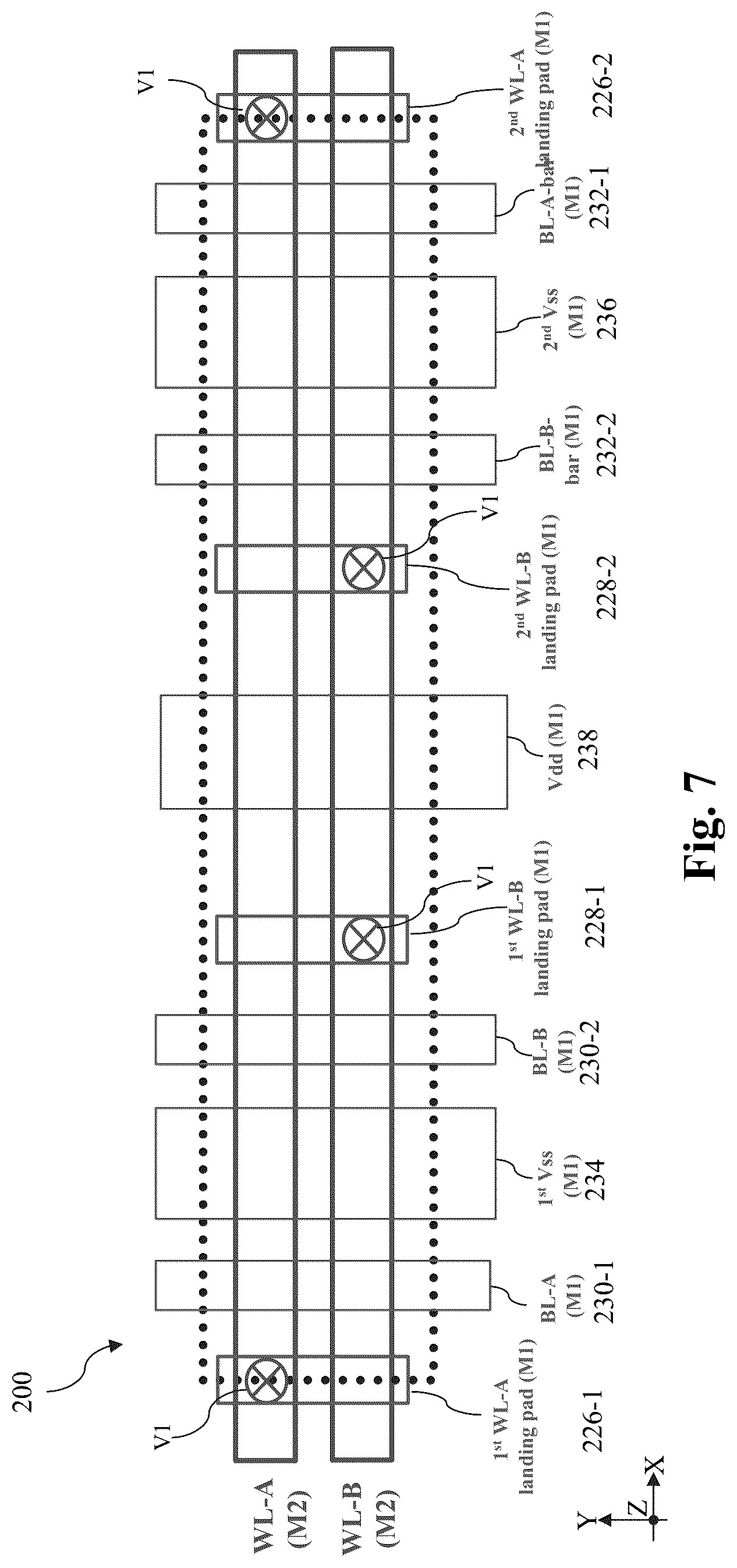 Patent US12317601 Figure 8 – Dual-port SRAM structure