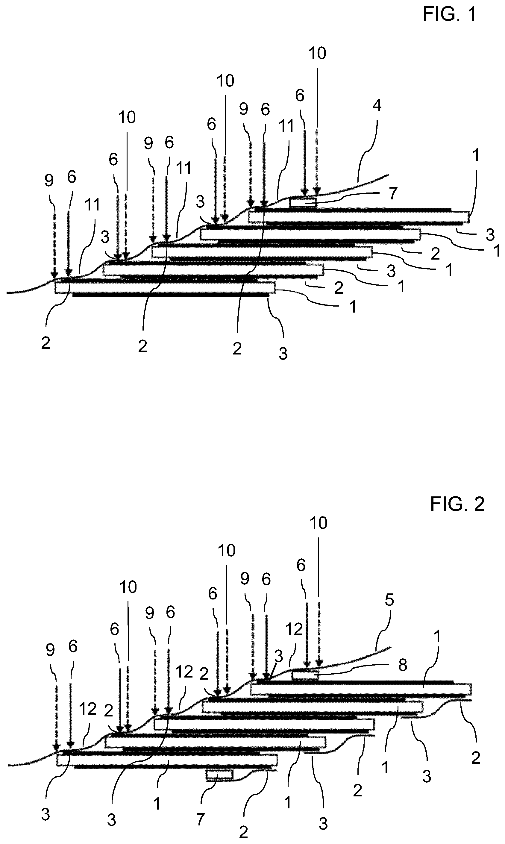 Patent US12317607 Figure 1 – Process for manufacturing a solar cell string, solar cell string, processing device for a solar cell string, and use of such a processing device for manufacturing a solar cell string