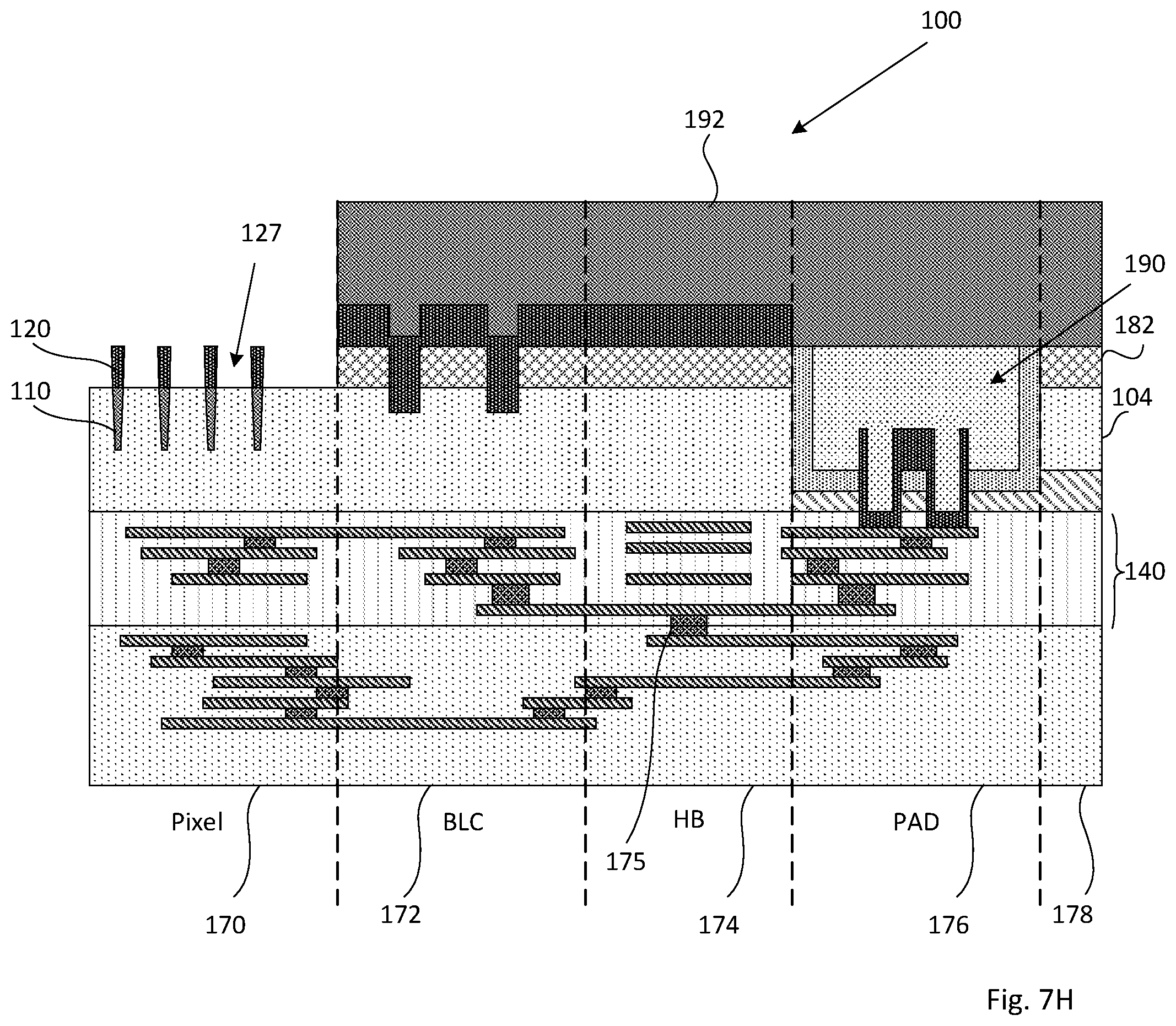 Patent US12317613 Figure 15 – Self aligned grids in BSI image sensor