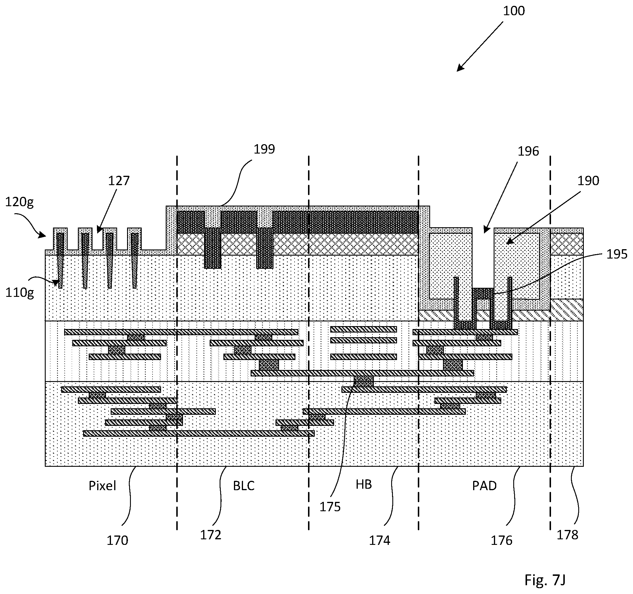 Patent US12317613 Figure 17 – Self aligned grids in BSI image sensor