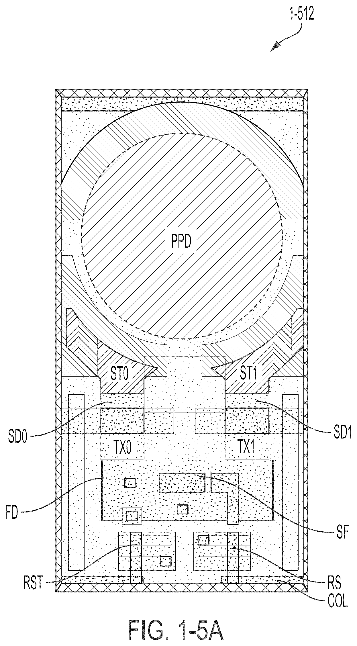 Patent US12317615 Figure 5 – Integrated circuit having mirrored pixel configuration