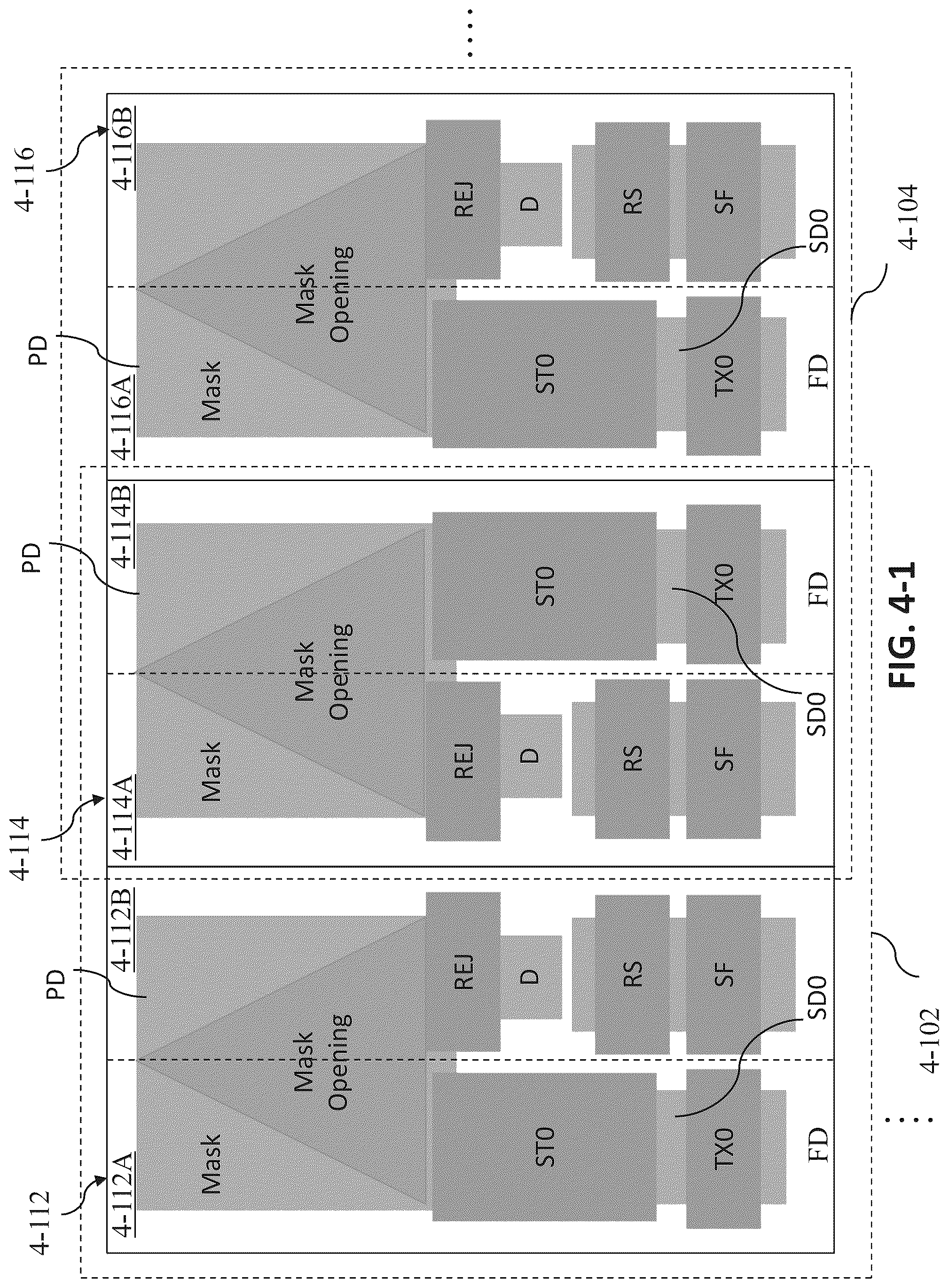 Patent US12317615 Figure 11 – Integrated circuit having mirrored pixel configuration
