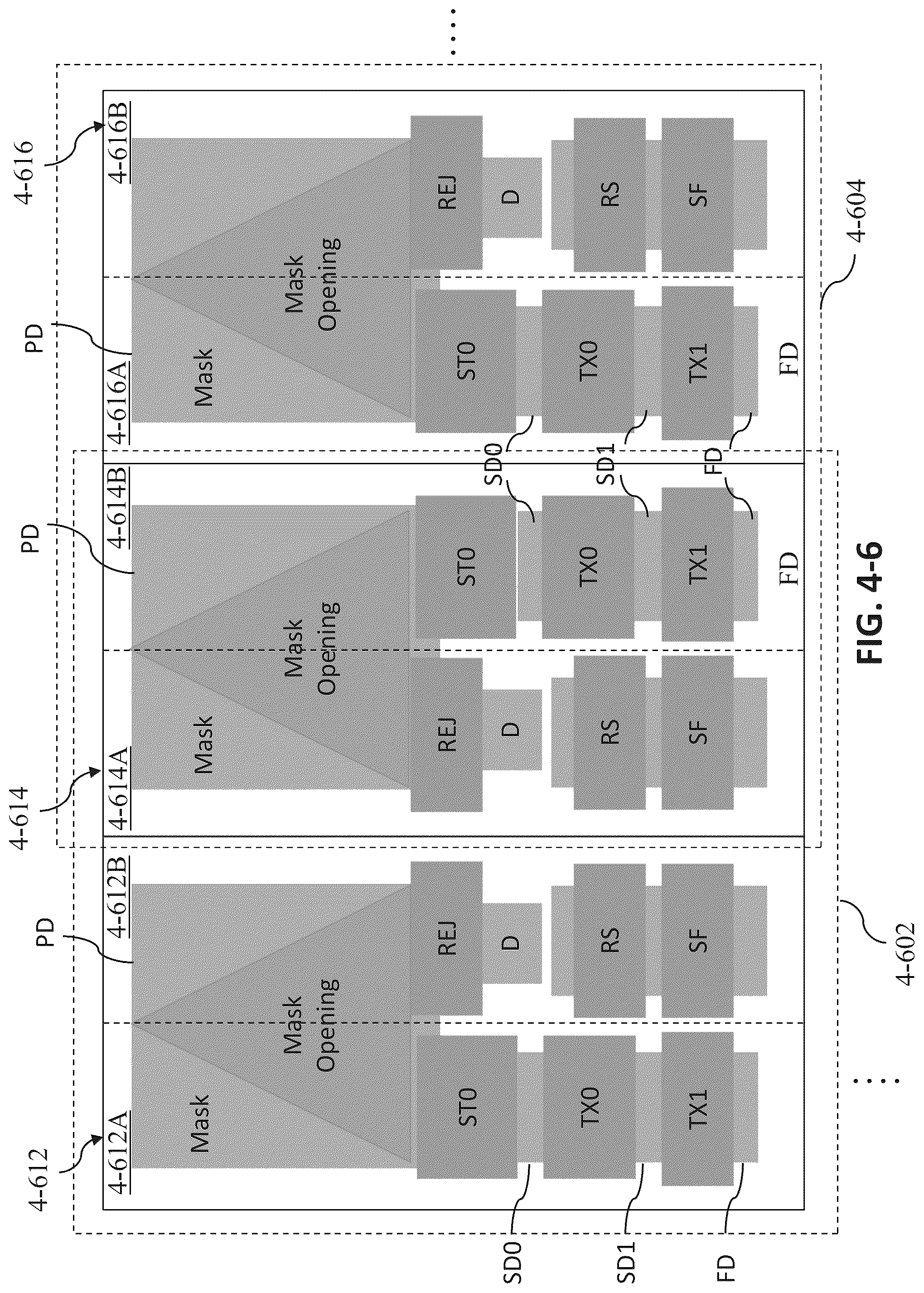 Patent US12317615 Figure 16 – Integrated circuit having mirrored pixel configuration