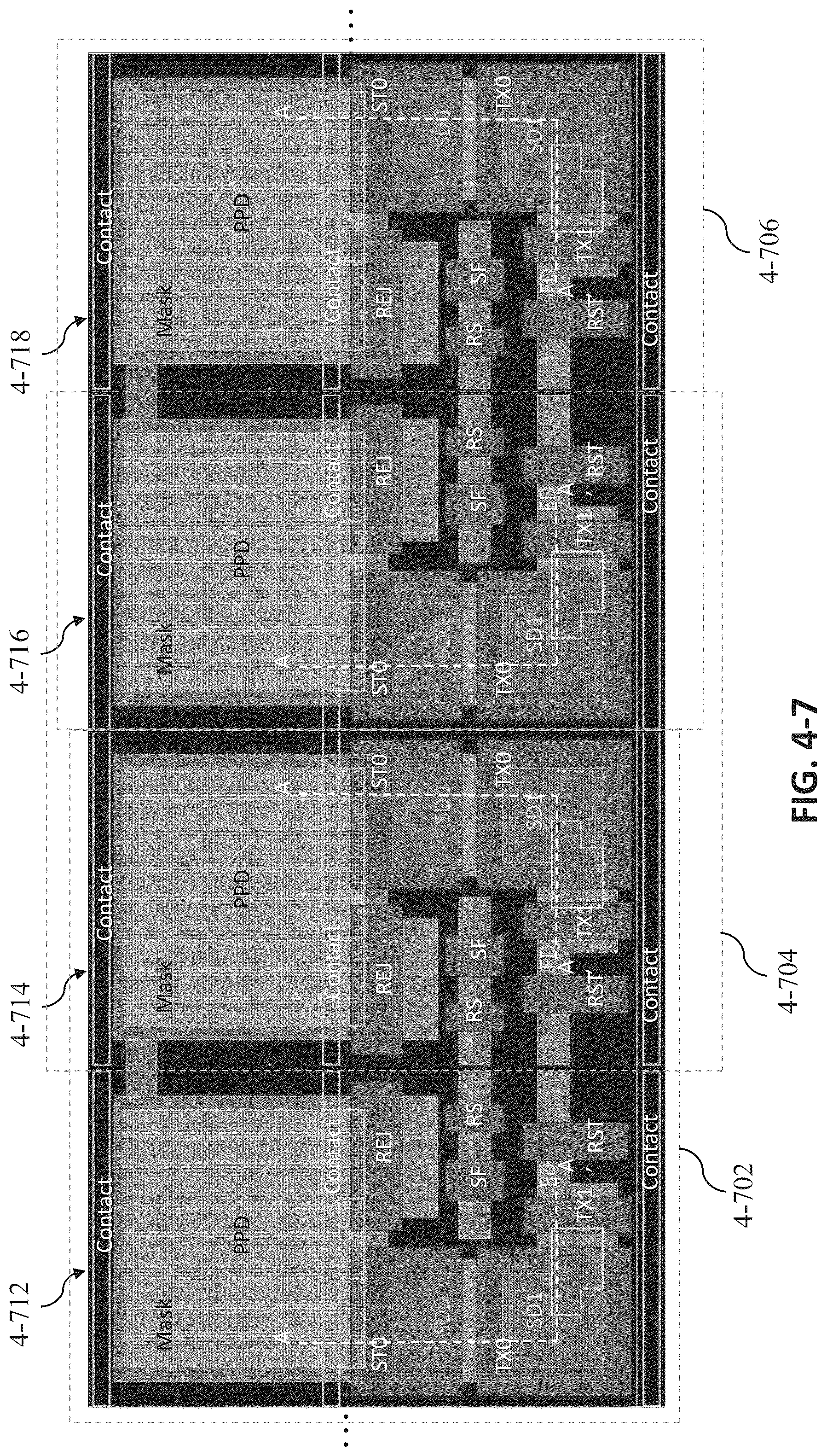 Patent US12317615 Figure 17 – Integrated circuit having mirrored pixel configuration