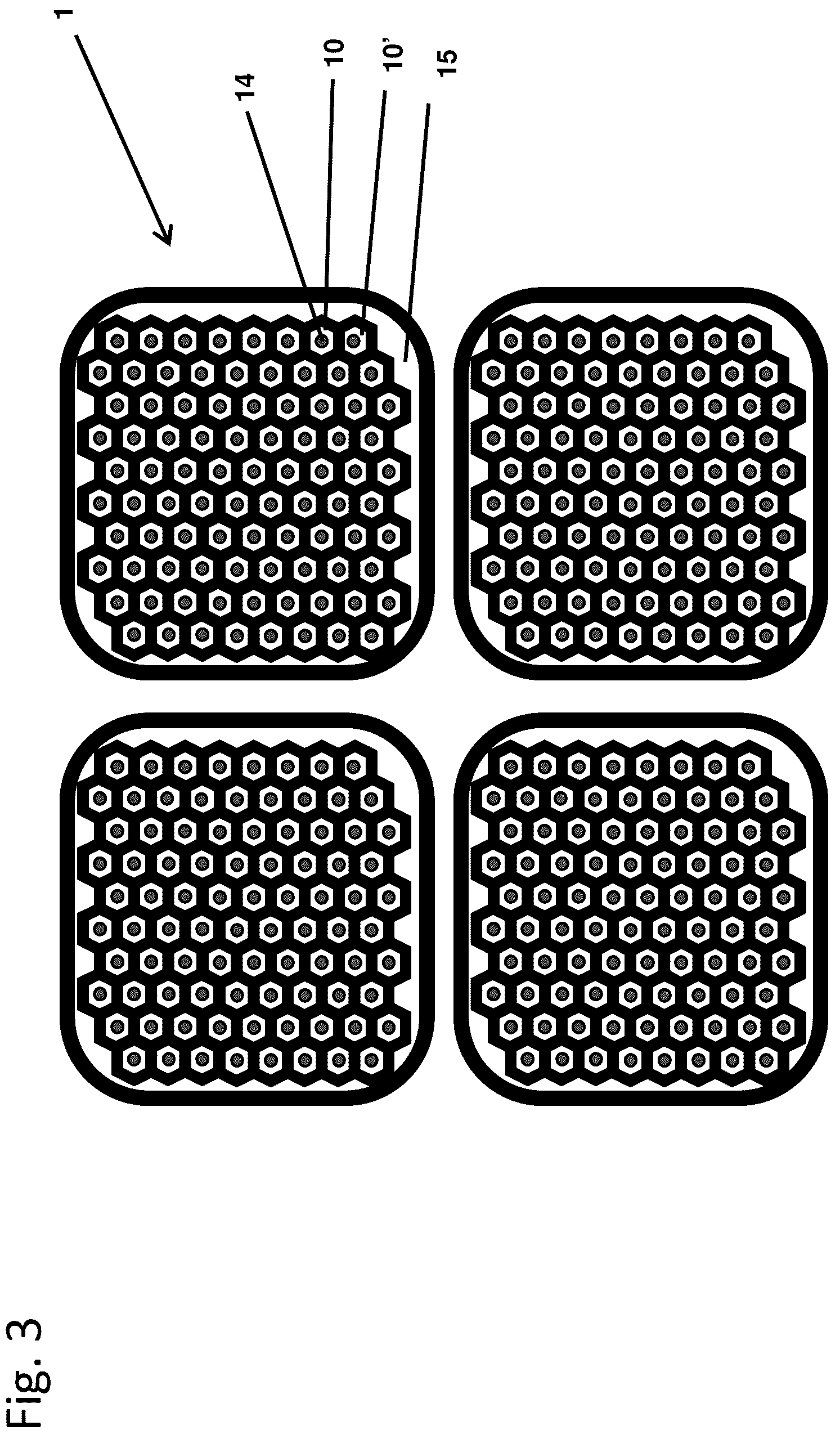 Patent US12317618 Figure 3 – Photosensitive pixel structure with front side coating for retinal implant