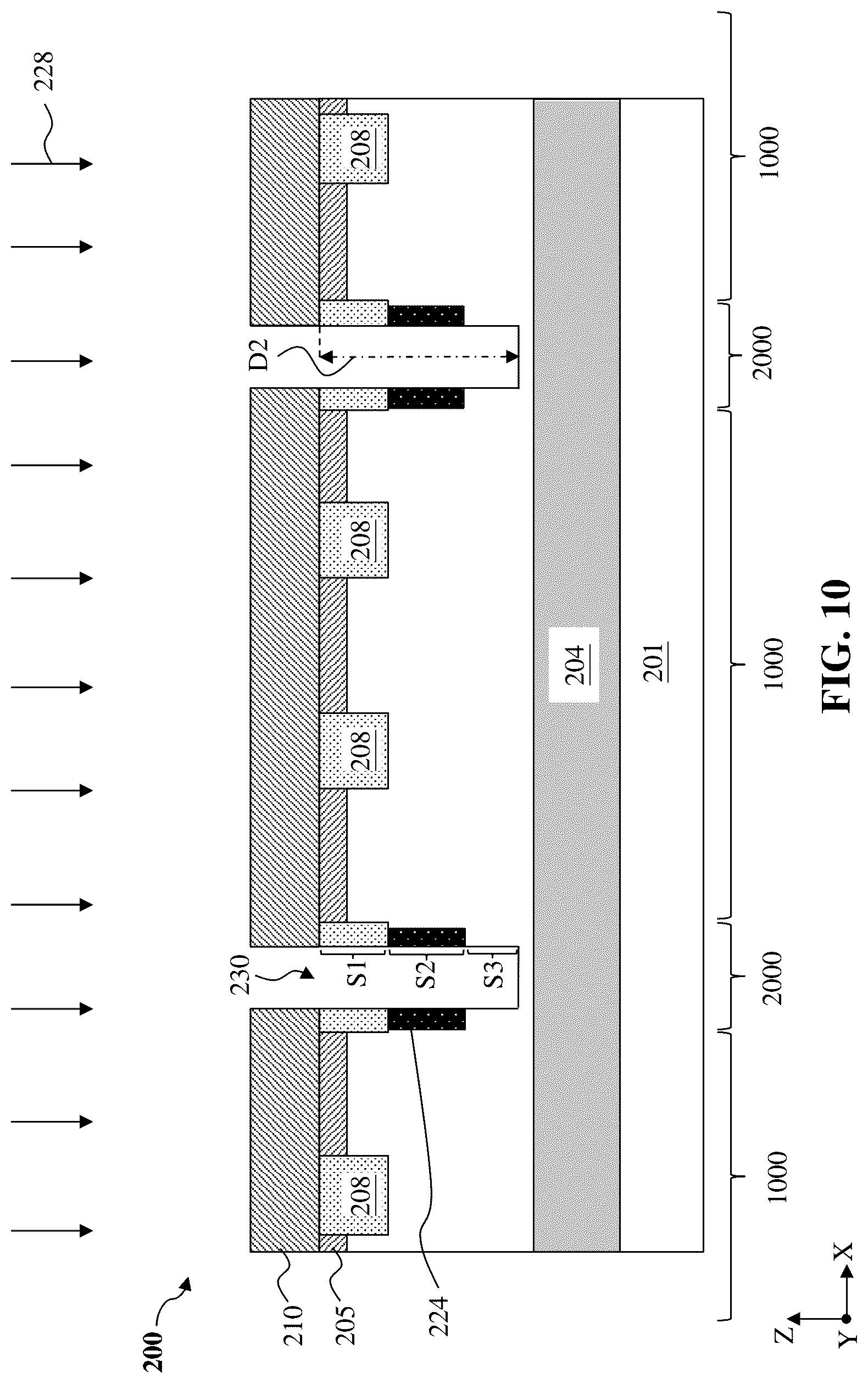 Patent US12317625 Figure 10 – Image sensor pixel with deep trench isolation structure
