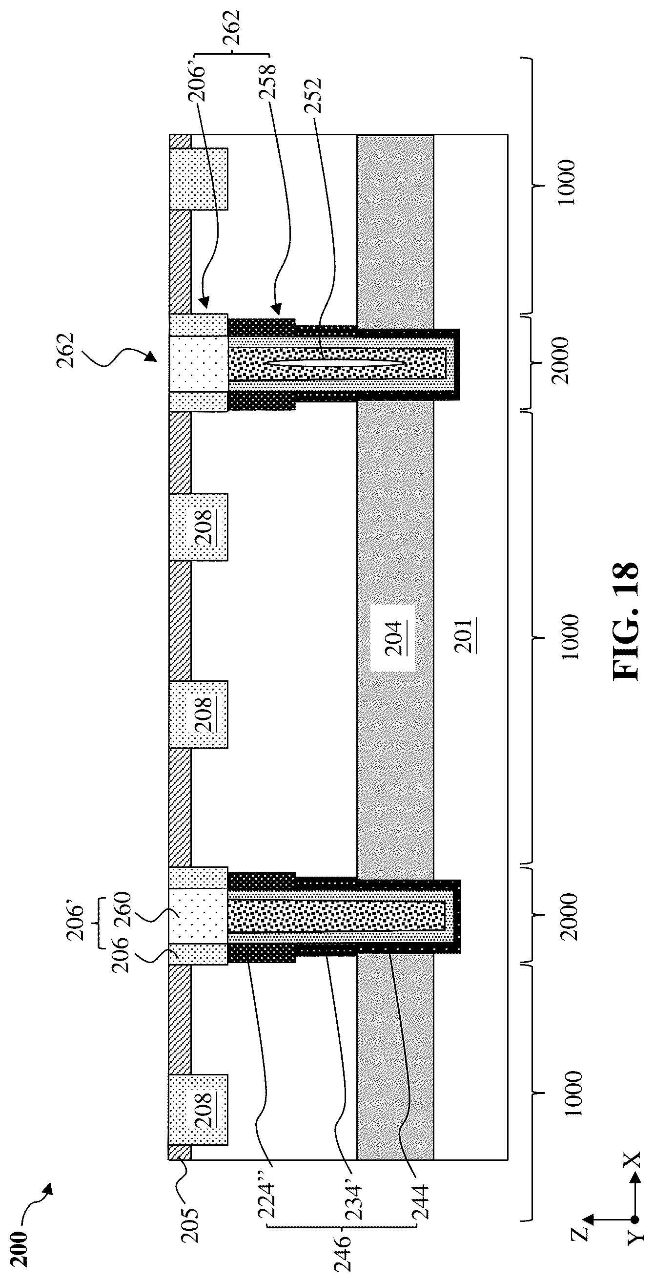Patent US12317625 Figure 18 – Image sensor pixel with deep trench isolation structure