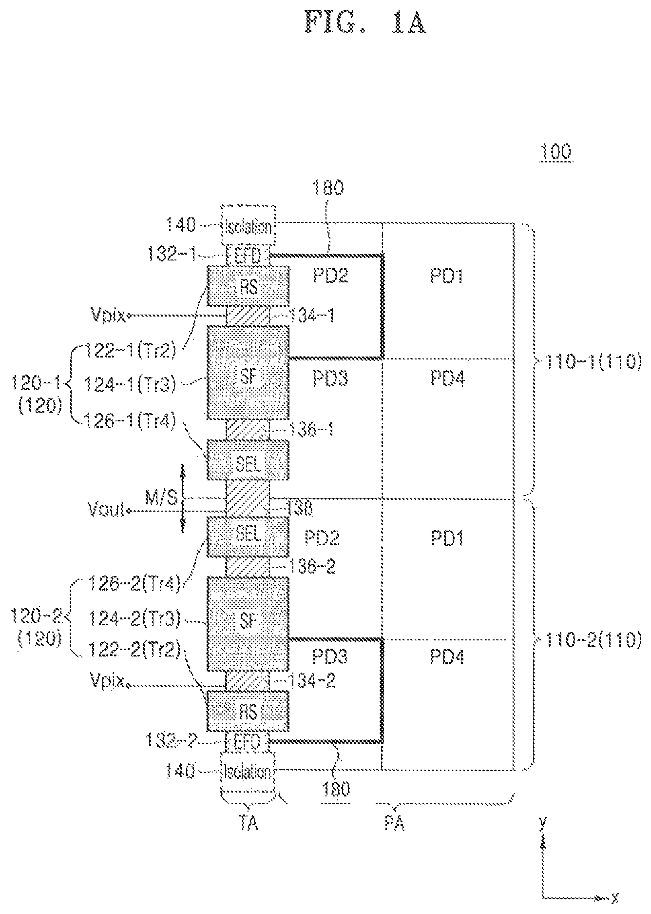 Patent US12317630 Figure 1 – Image sensor and electronic apparatus including the same