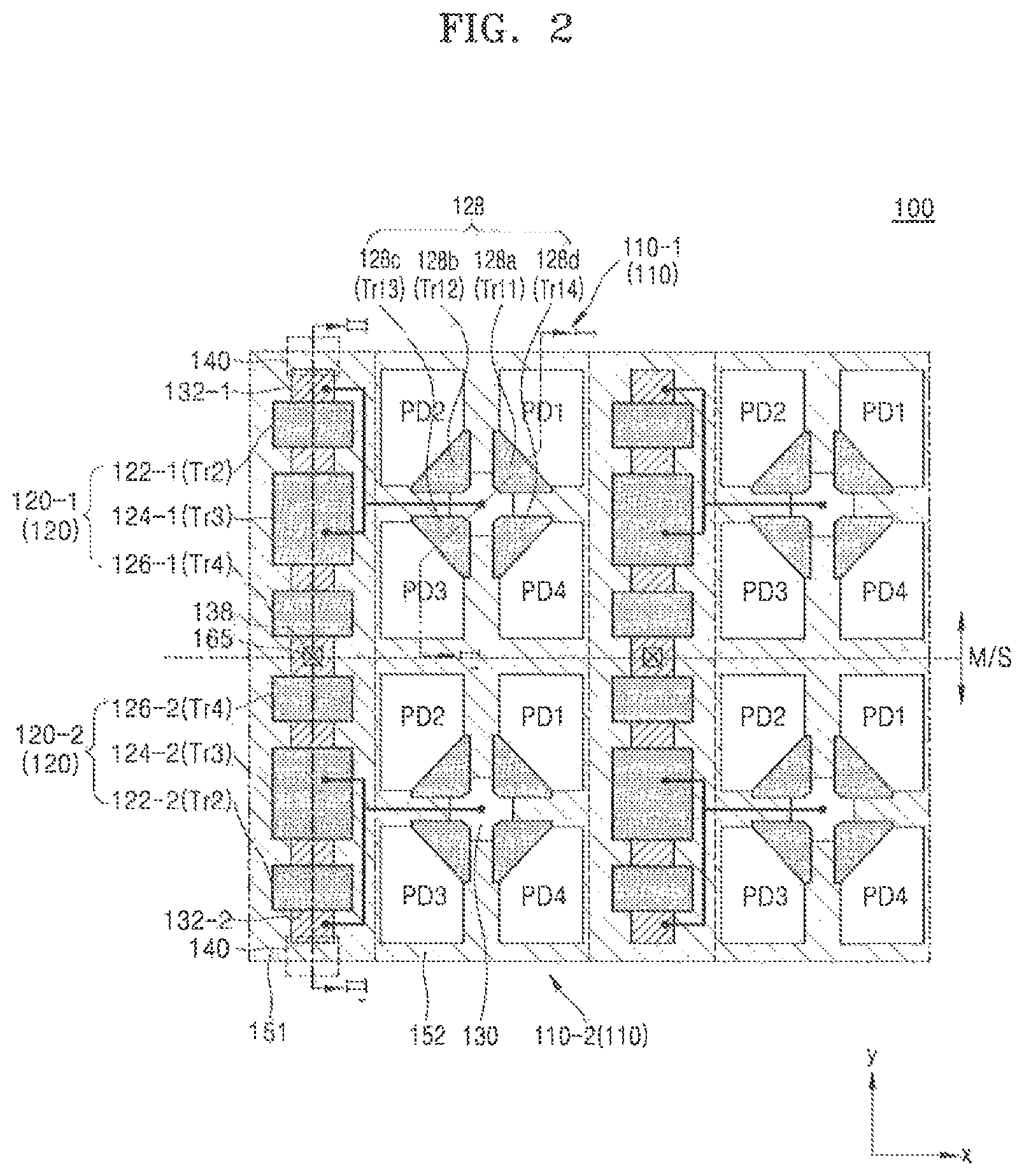 Patent US12317630 Figure 3 – Image sensor and electronic apparatus including the same