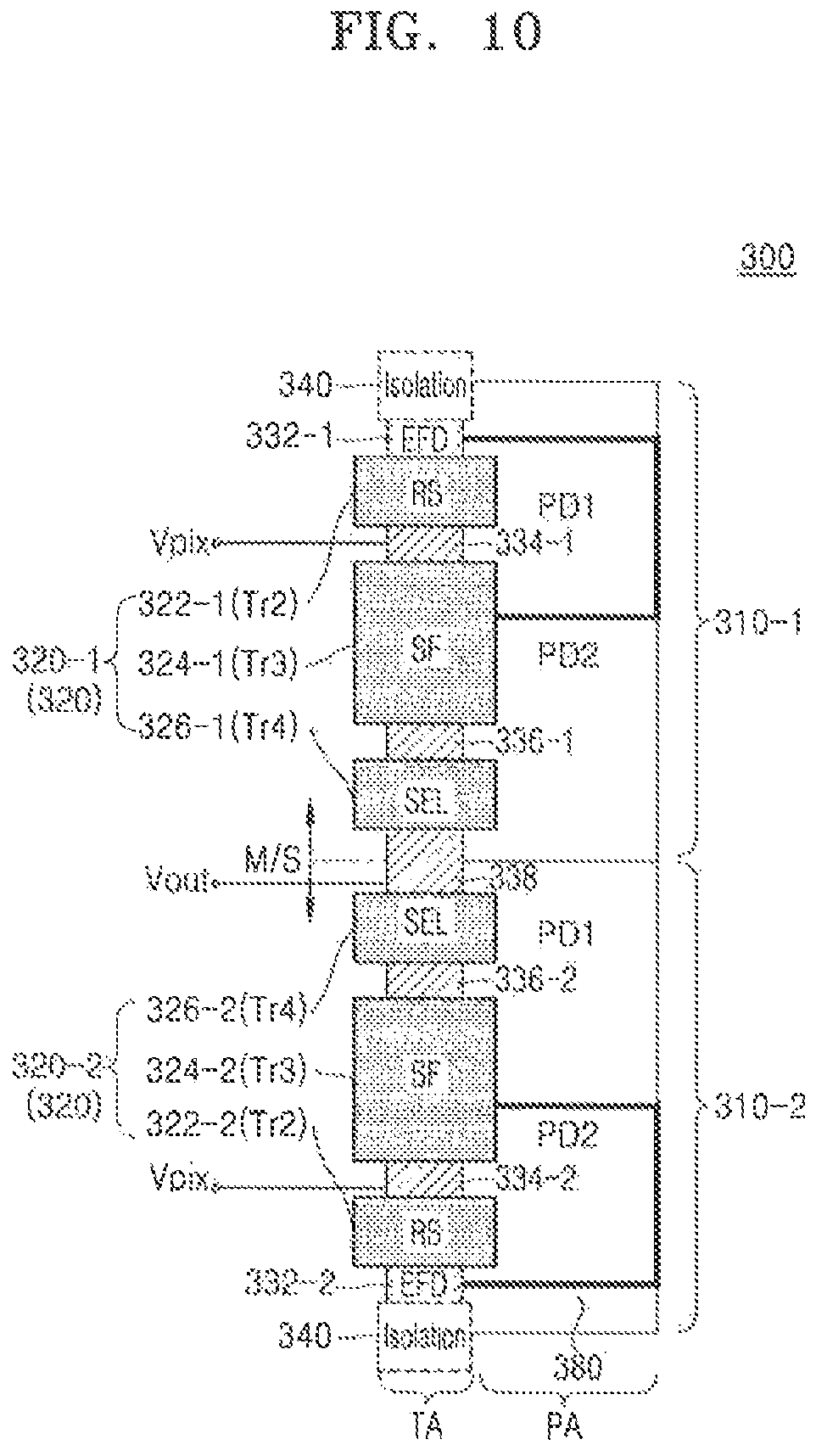 Patent US12317630 Figure 14 – Image sensor and electronic apparatus including the same