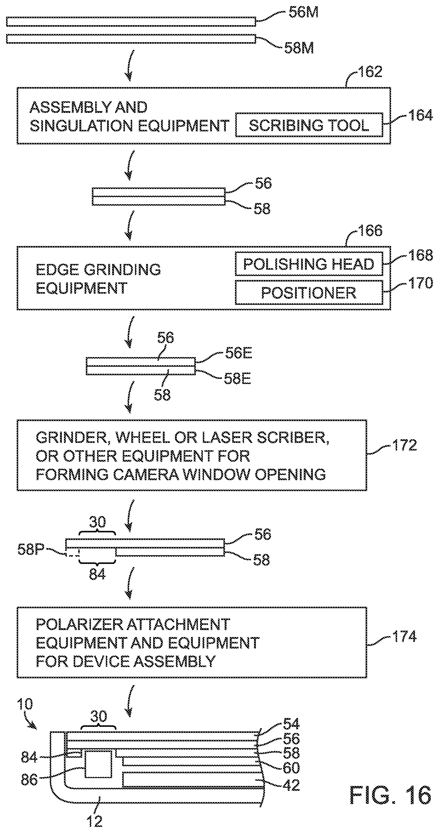 Patent US12317631 Figure 14 – Displays with camera window openings