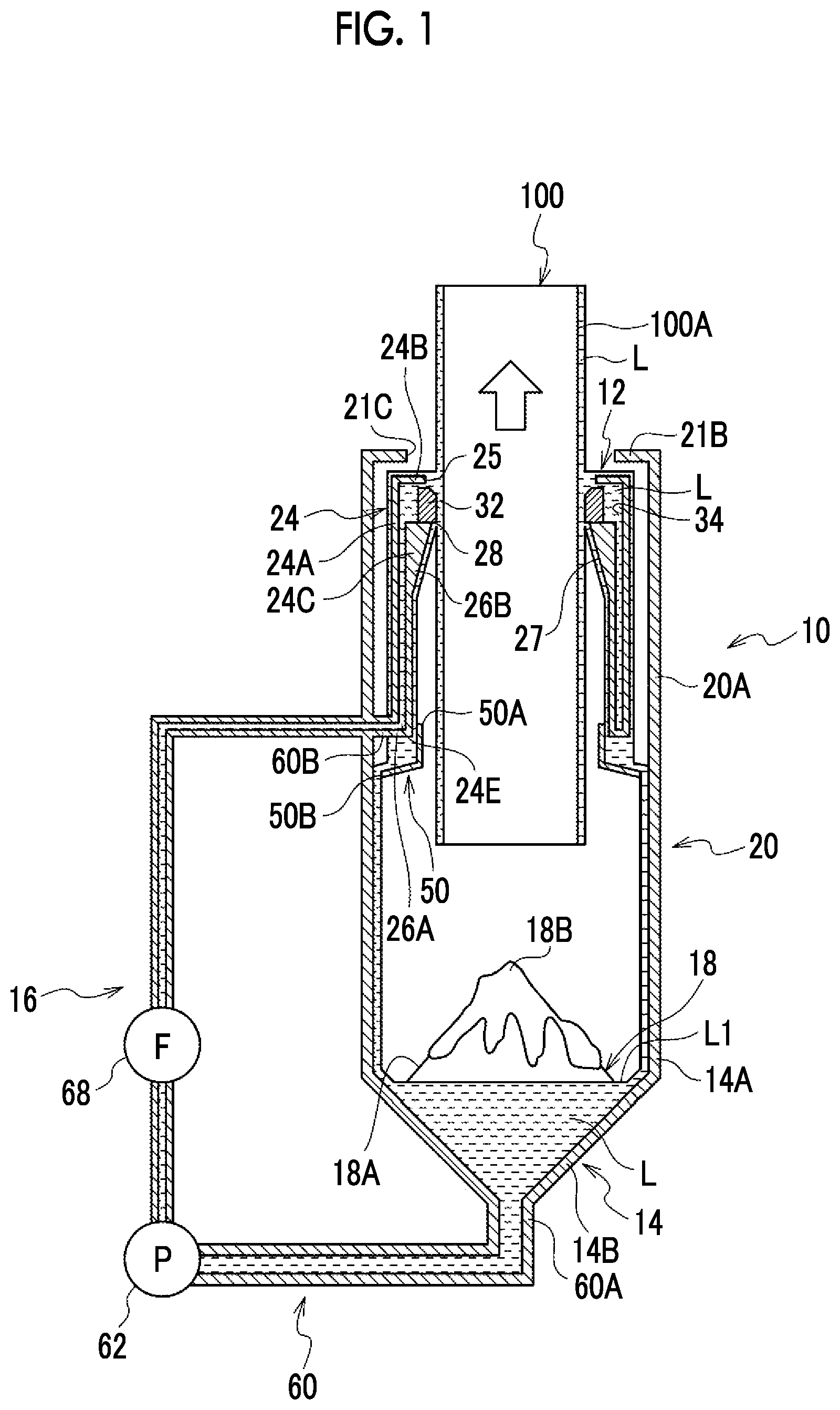 Patent US12317632 Figure 1 – Coating device, coating method, and method for manufacturing photoconductor for suppressing occurrence of bubble defects in coated film