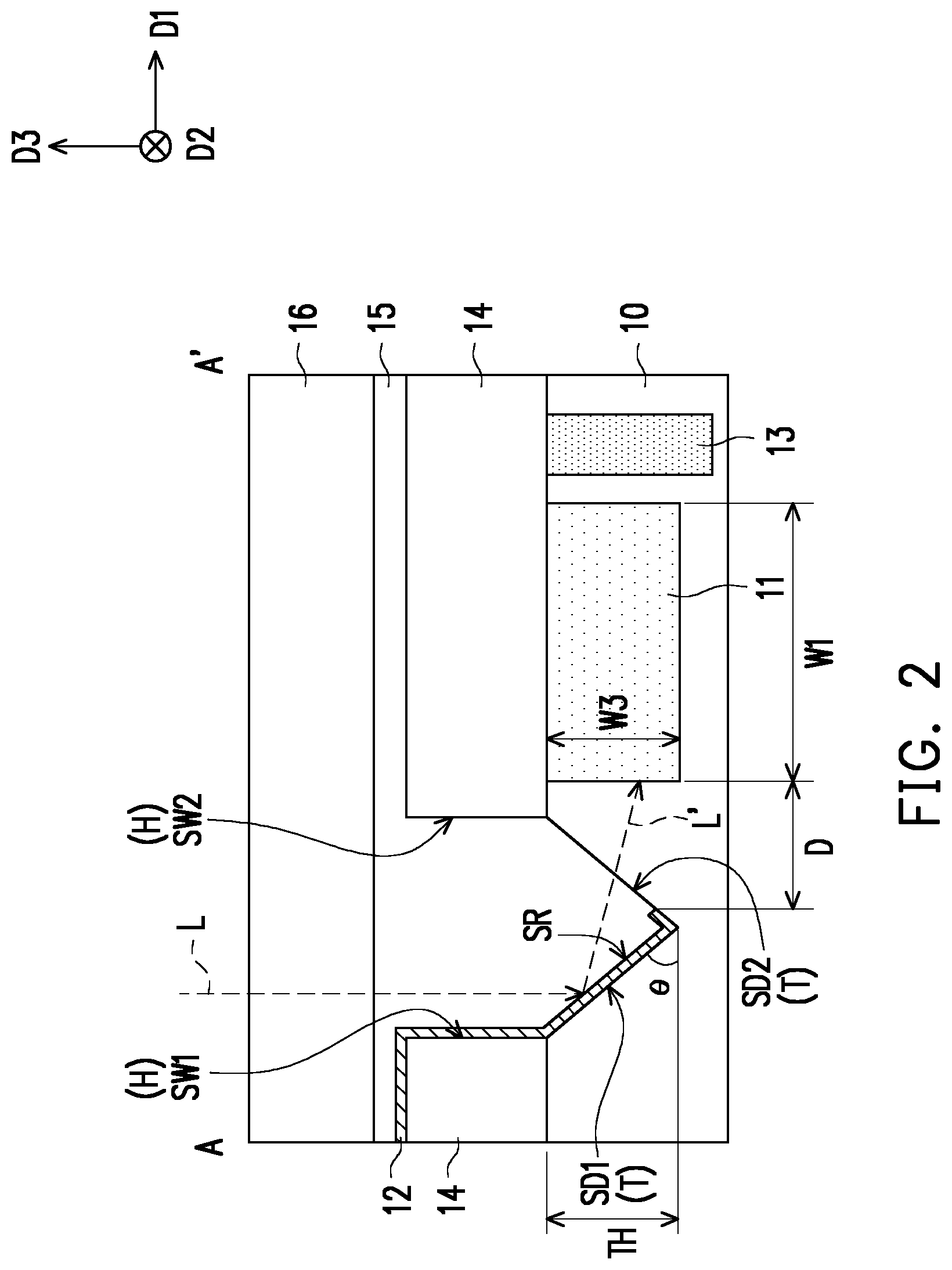 Patent US12317639 Figure 2 – Optical sensing device having inclined reflective surface