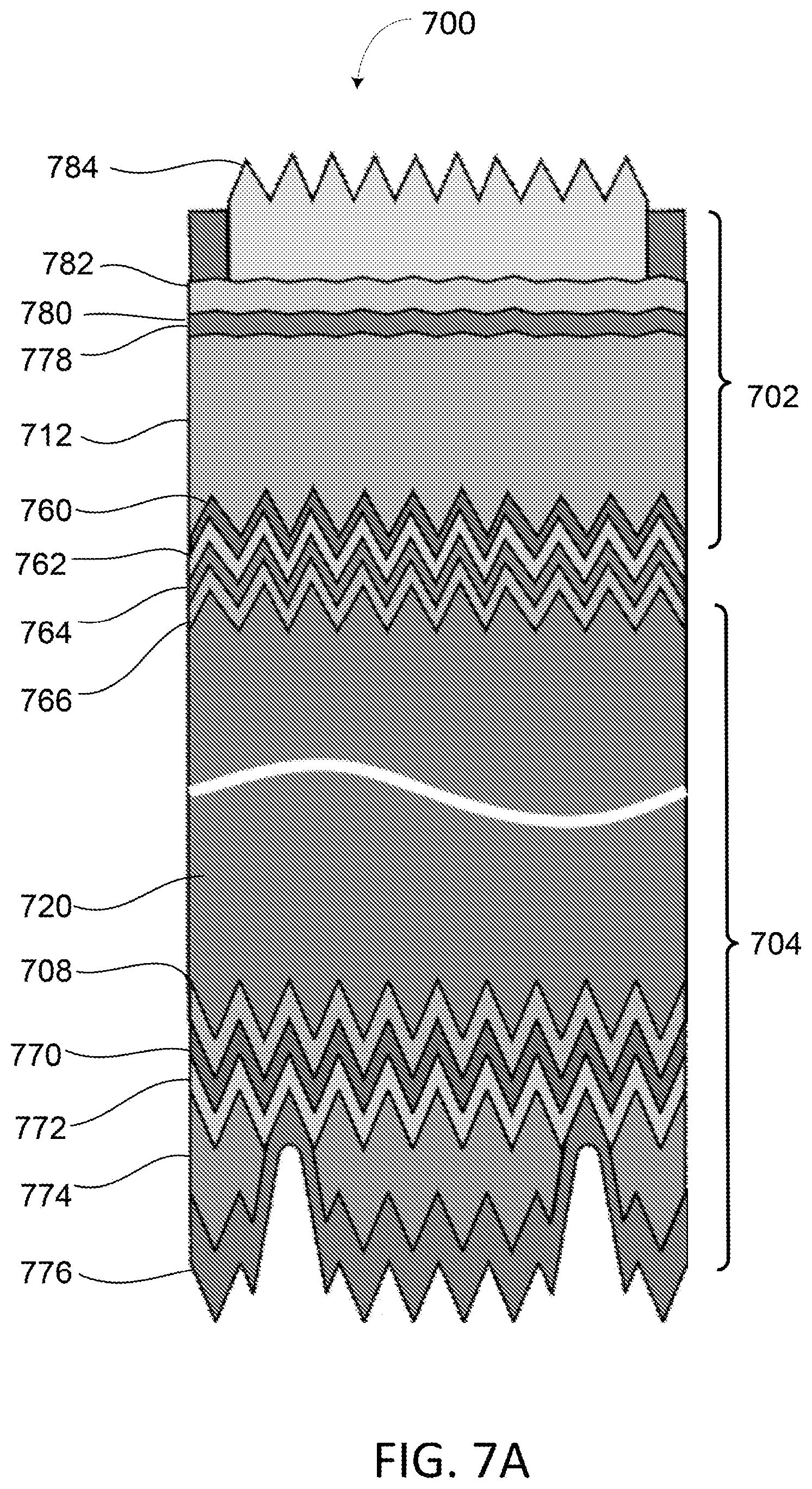 Patent US12317641 Figure 7 – Perovskite/silicon tandem photovoltaic device