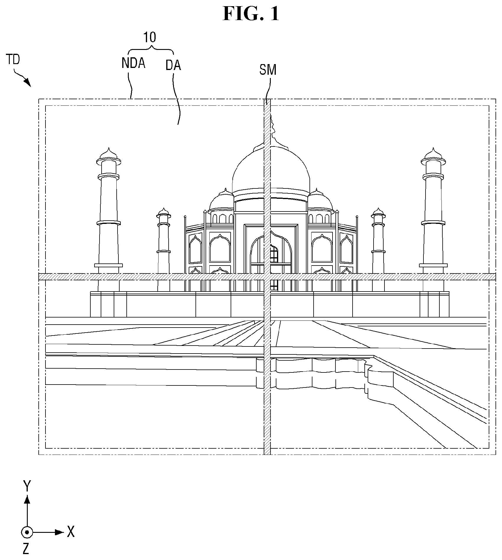 Patent US12317645 Figure 1 – Display device, method of providing the same, and tiled display device including display device