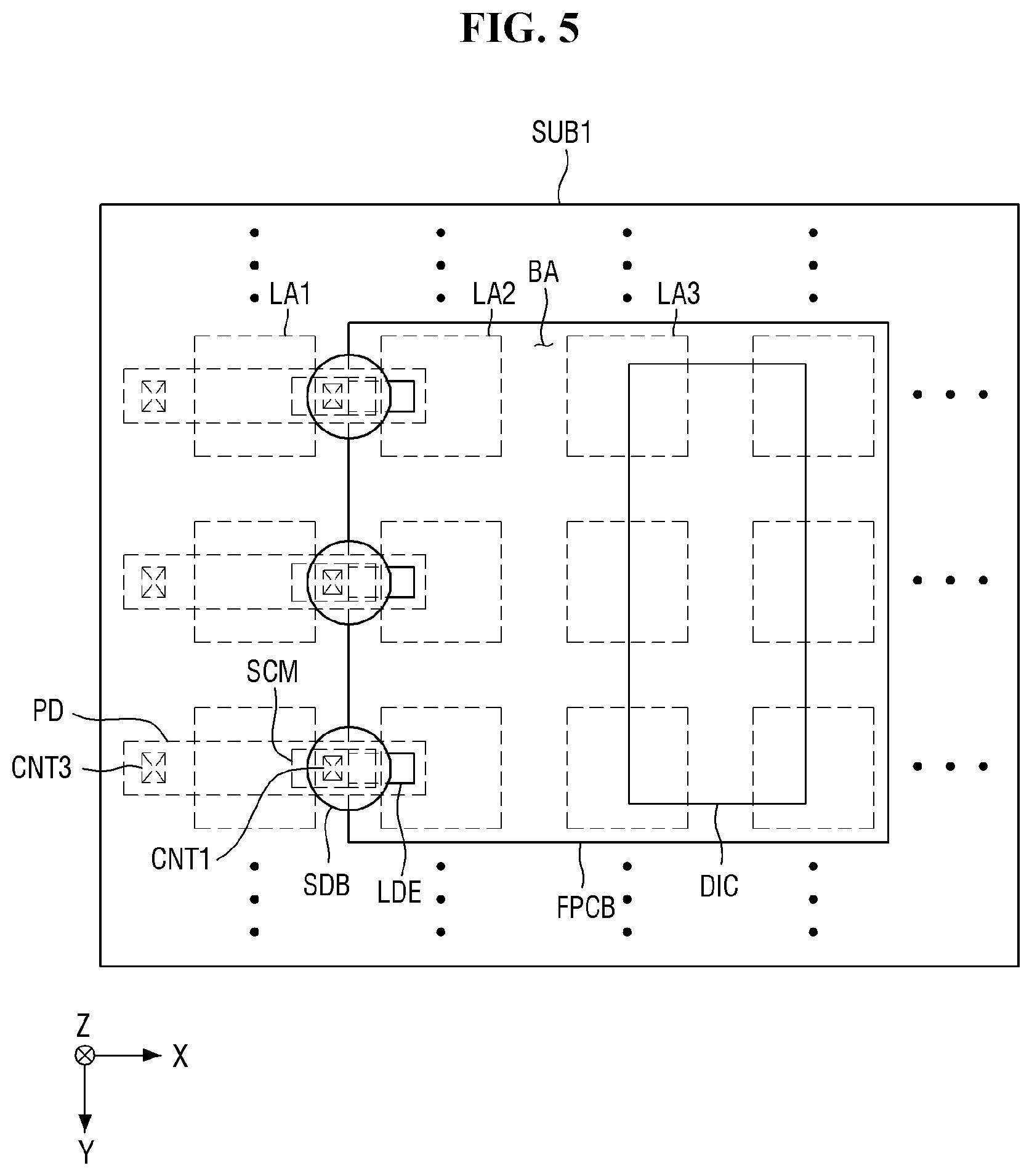 Patent US12317645 Figure 5 – Display device, method of providing the same, and tiled display device including display device