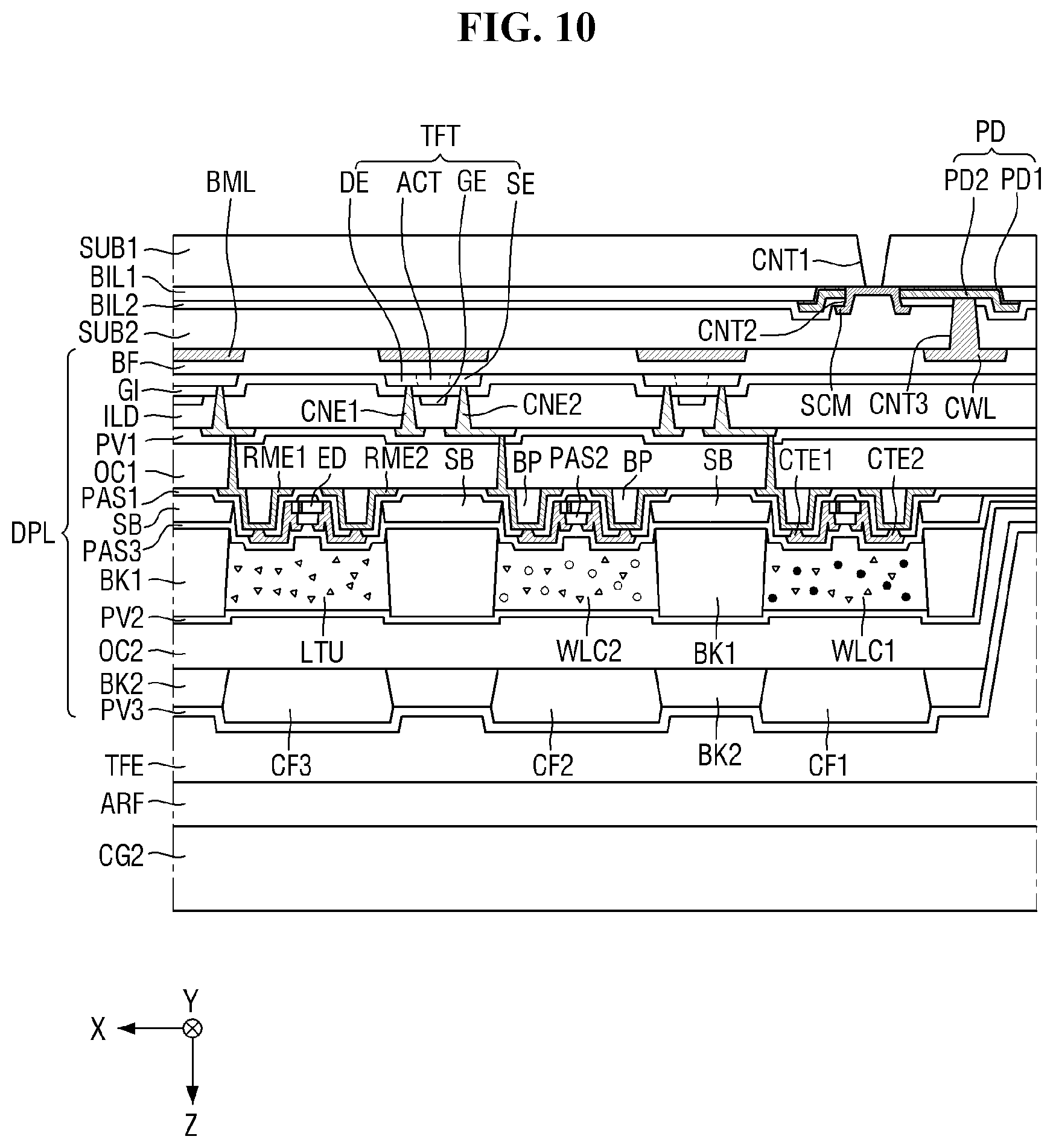 Patent US12317645 Figure 9 – Display device, method of providing the same, and tiled display device including display device