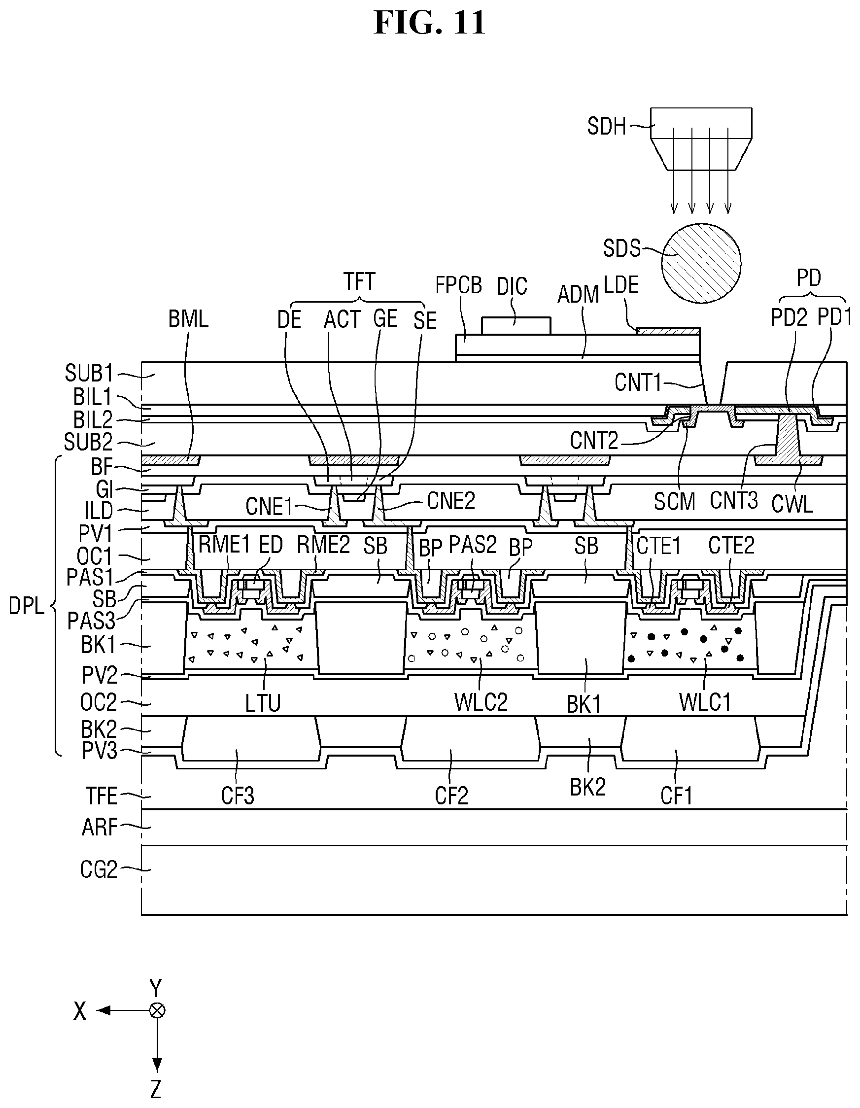 Patent US12317645 Figure 10 – Display device, method of providing the same, and tiled display device including display device