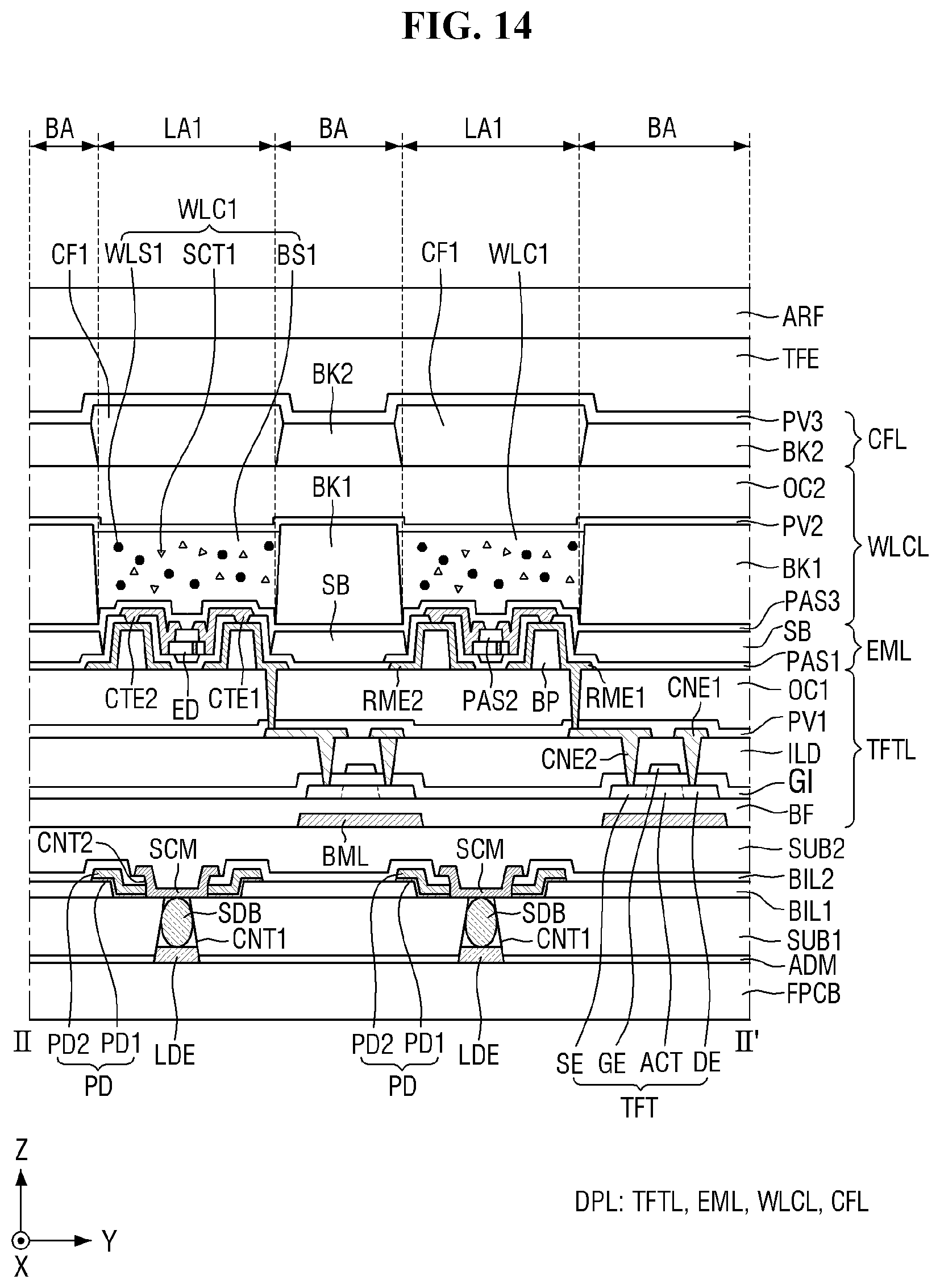 Patent US12317645 Figure 13 – Display device, method of providing the same, and tiled display device including display device