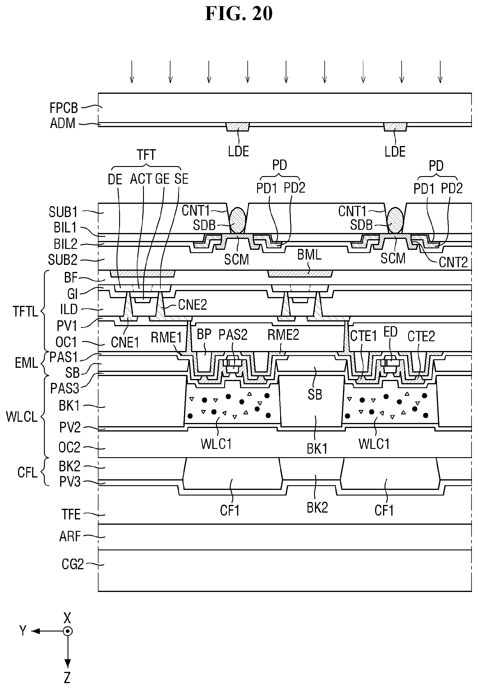 Patent US12317645 Figure 18 – Display device, method of providing the same, and tiled display device including display device