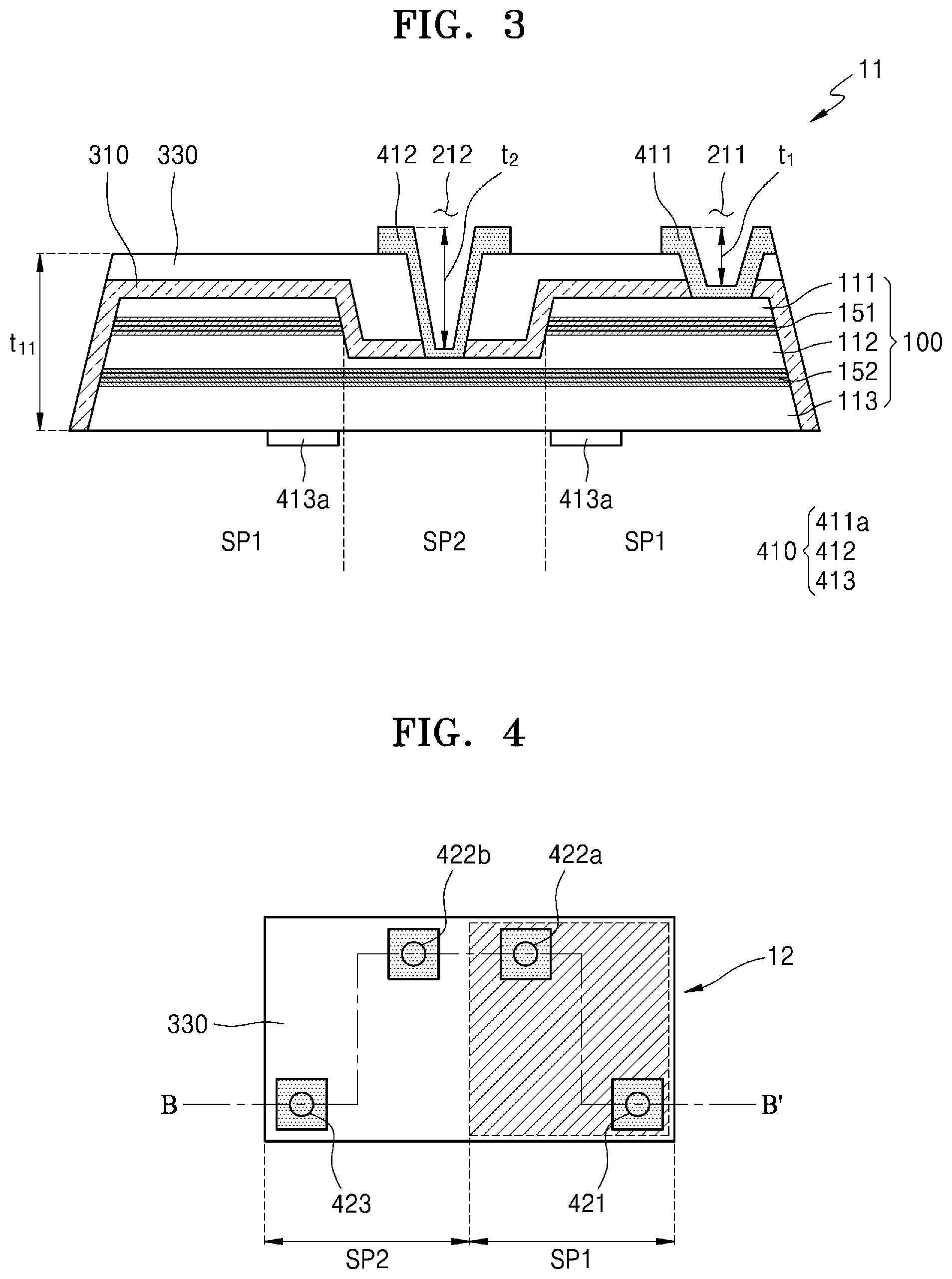 Patent US12317646 Figure 3 – Light-emitting device and display apparatus including the same