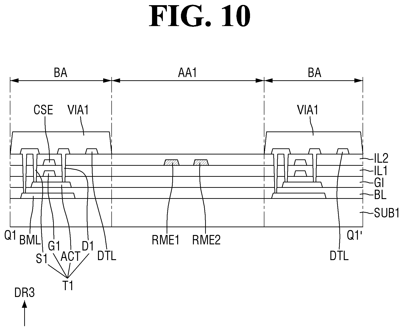 Patent US12317648 Figure 10 – Display device