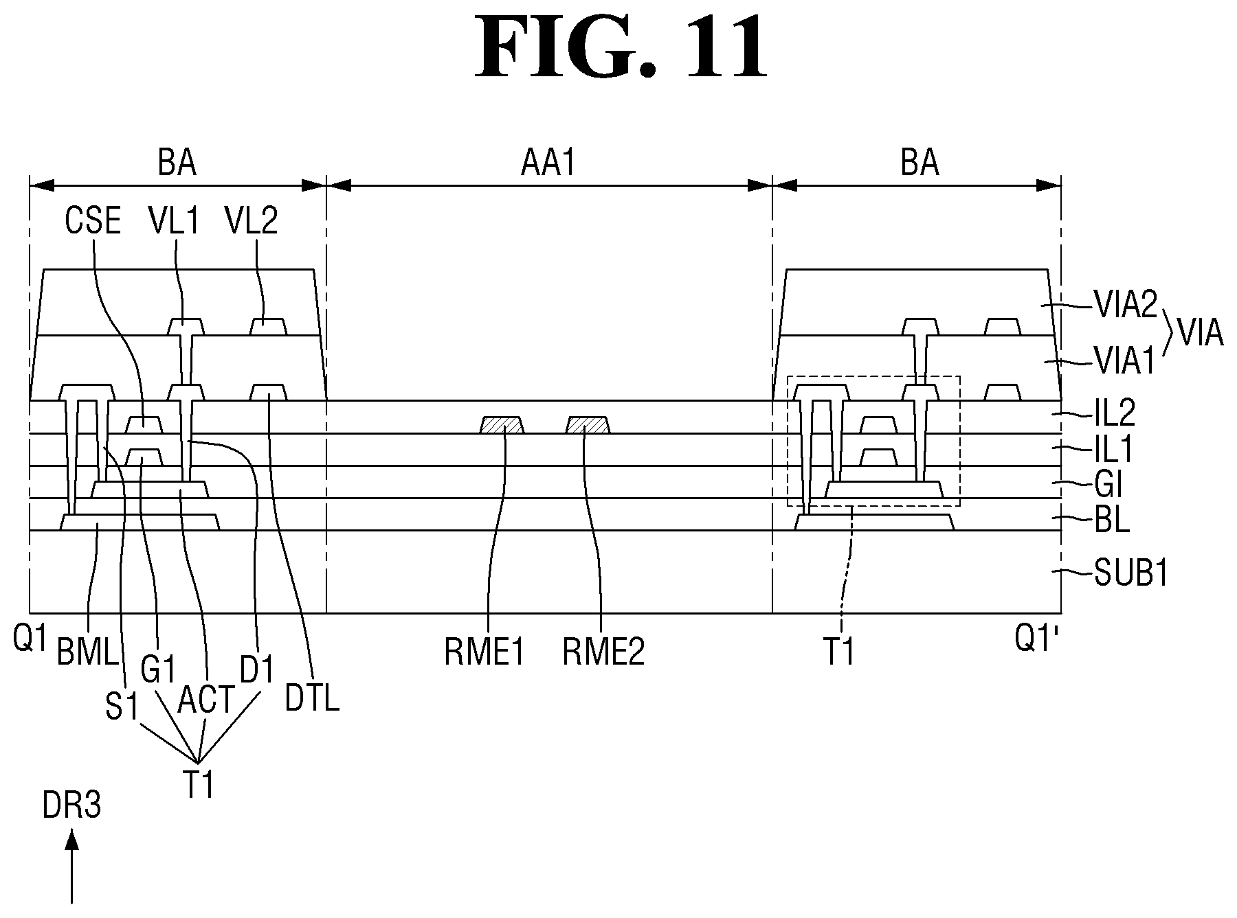 Patent US12317648 Figure 11 – Display device