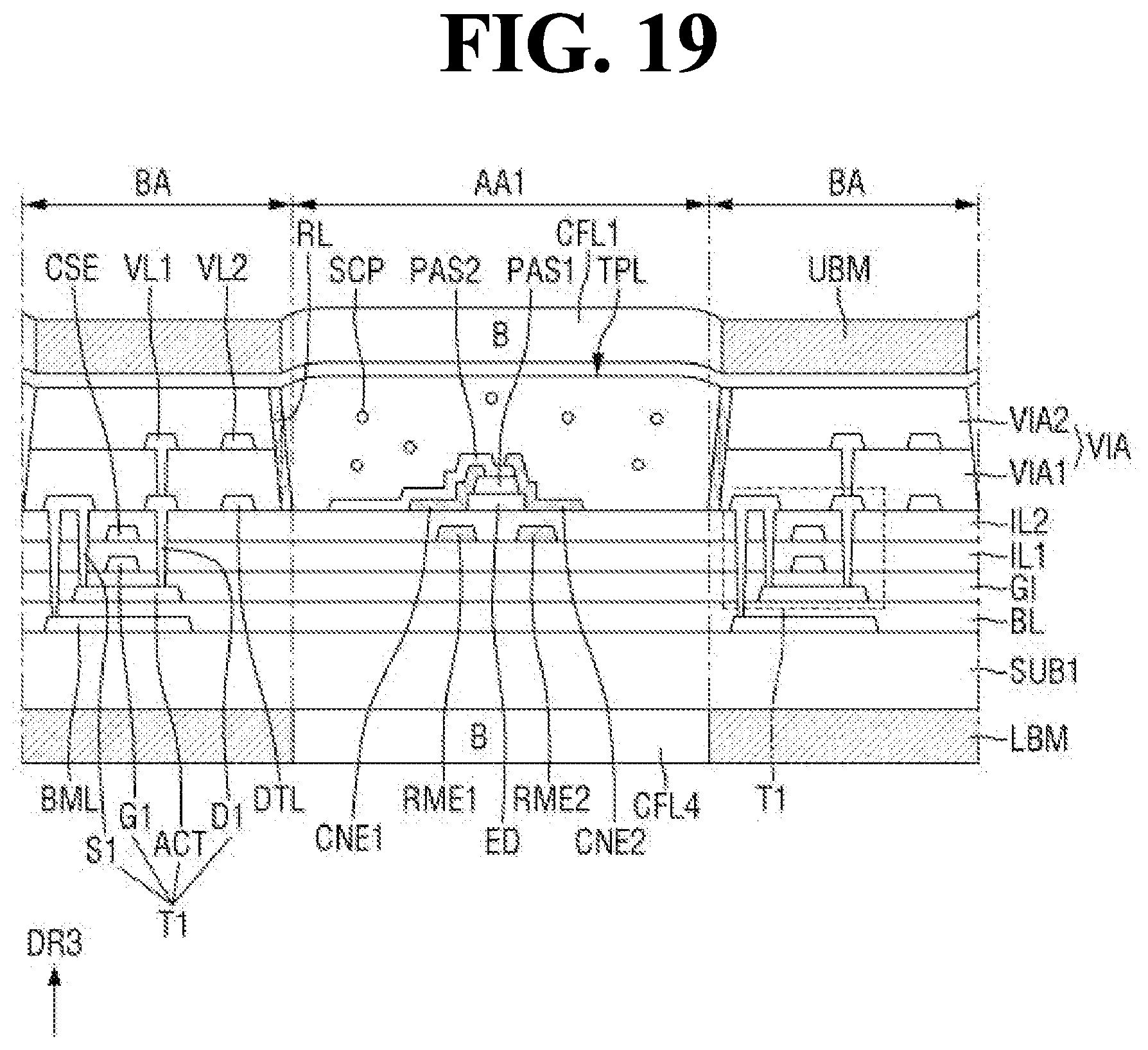 Patent US12317648 Figure 19 – Display device