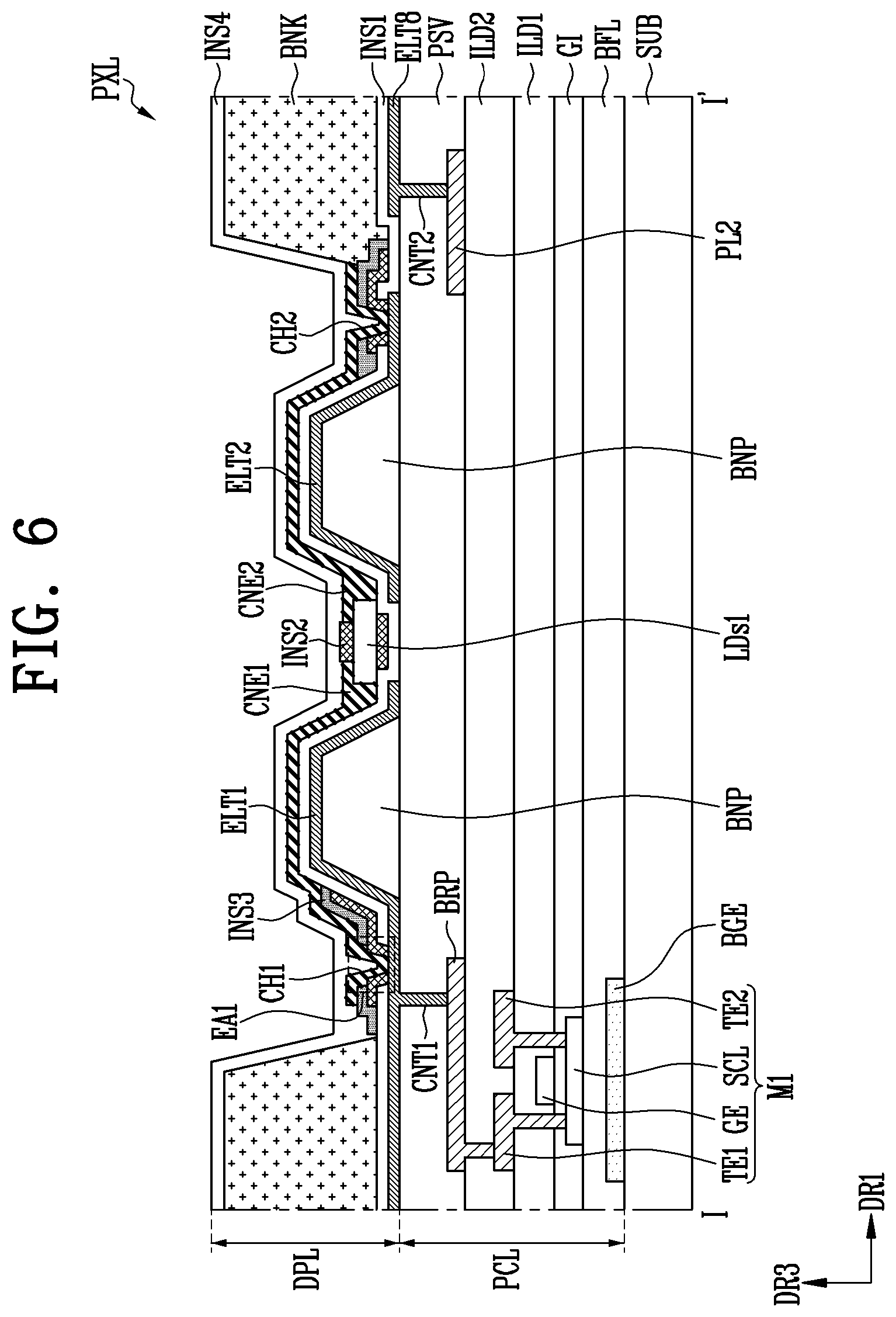 Patent US12317649 Figure 5 – Display device and method of manufacturing the same