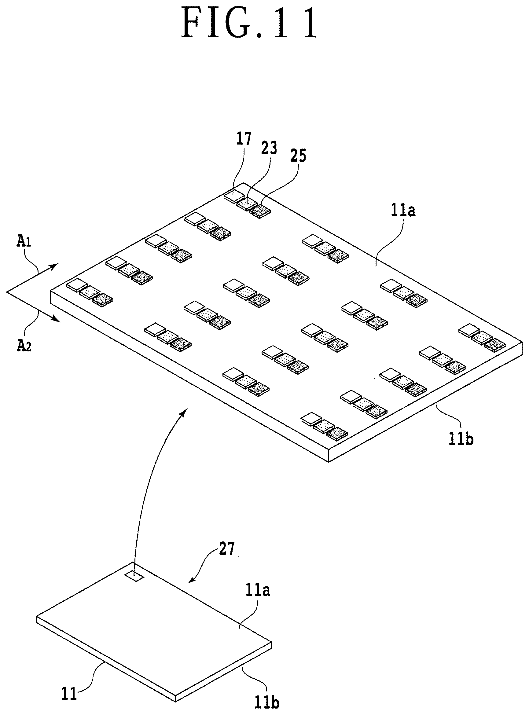 Patent US12317653 Figure 11 – Method of manufacturing LED display panel