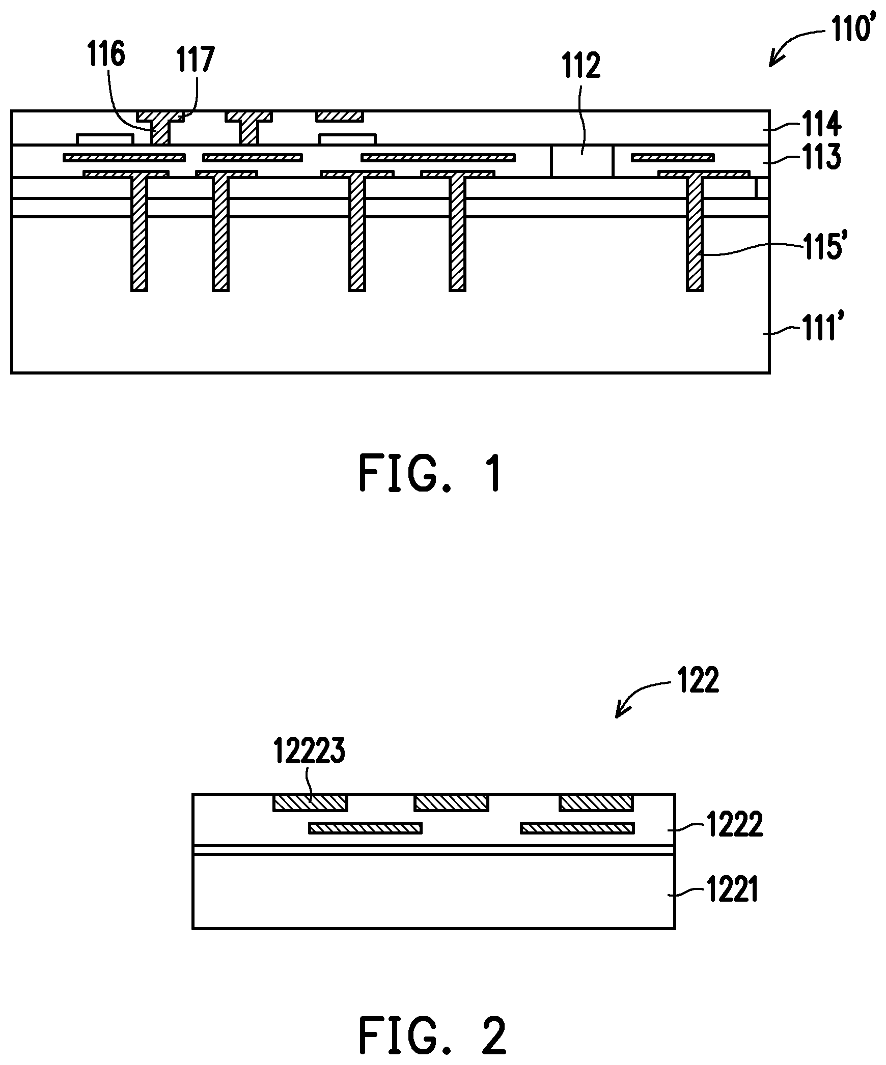 Patent US12317655 — Semiconductor package and manufacturing method of semiconductor package — Figure 1