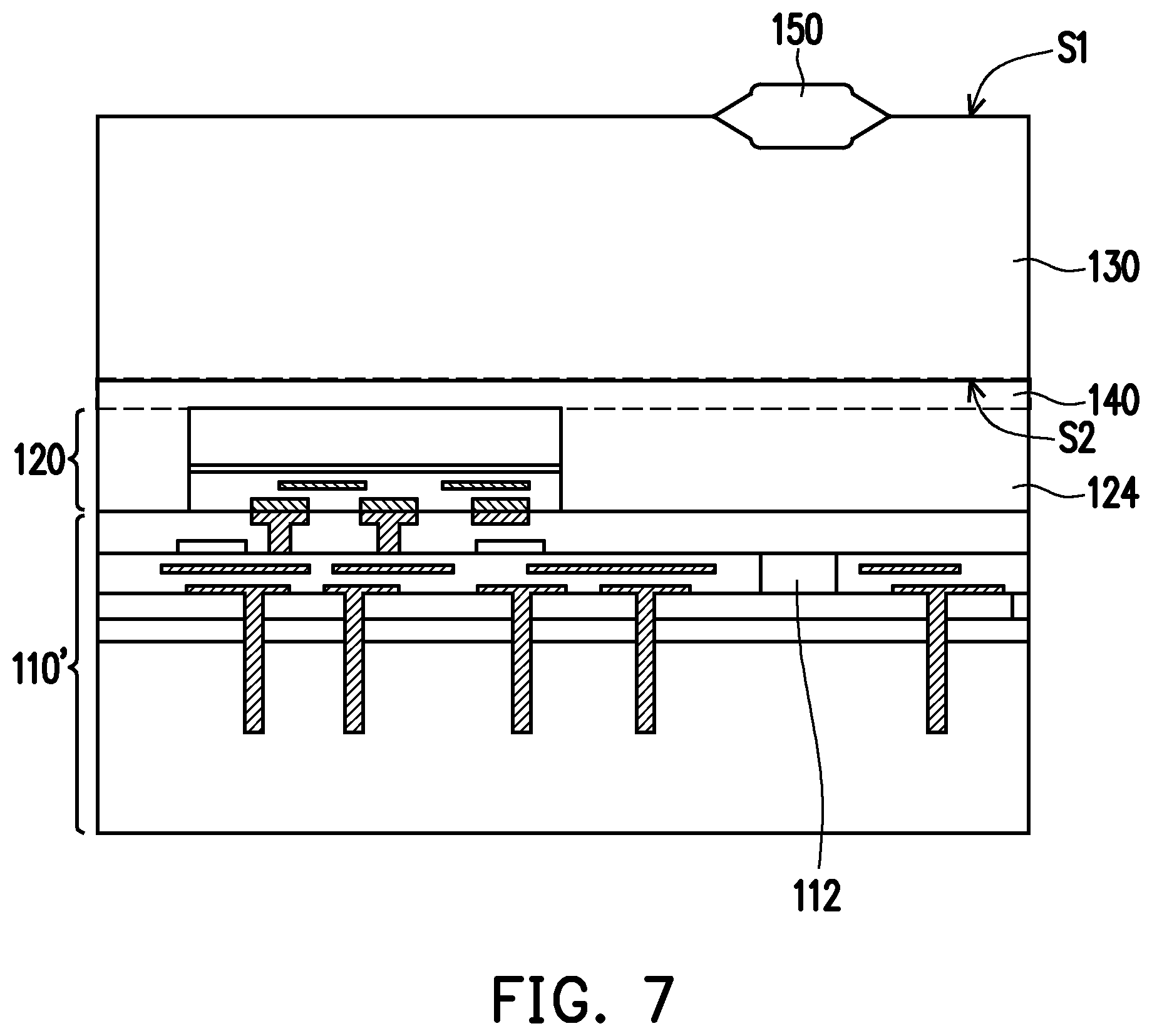 Patent US12317655 Figure 5 – Semiconductor package and manufacturing method of semiconductor package
